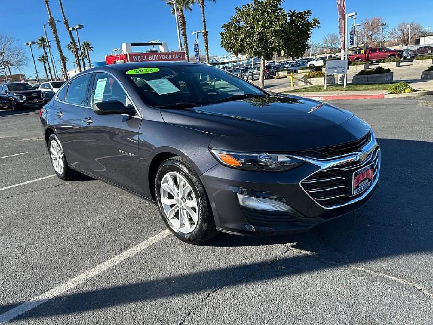 2023 GRAY Chevrolet Malibu (1G1ZD5ST9PF) with an 4-Cyl Turbo 1.5 Liter engine, Automatic CVT transmission, located at 412 Auto Vista Drive, Palmdale, 93551, (661) 945-0620, 34.592636, -118.136681- Photo#0