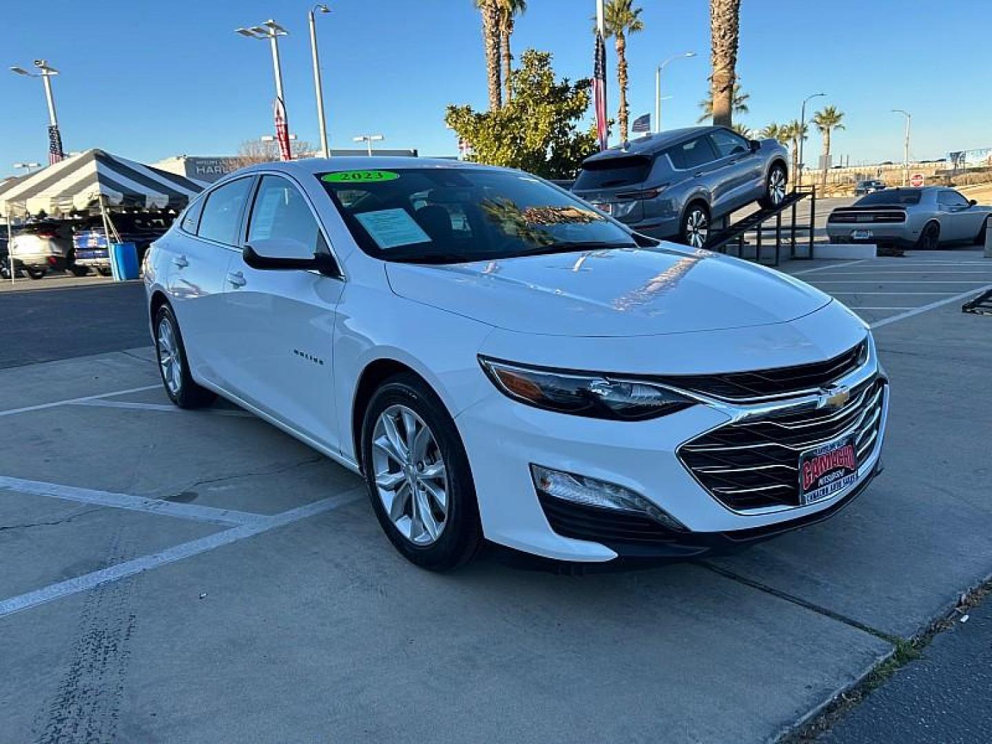 2023 WHITE Chevrolet Malibu (1G1ZD5ST2PF) with an 4-Cyl Turbo 1.5 Liter engine, Automatic CVT transmission, located at 412 Auto Vista Drive, Palmdale, 93551, (661) 945-0620, 34.592636, -118.136681- Photo#0