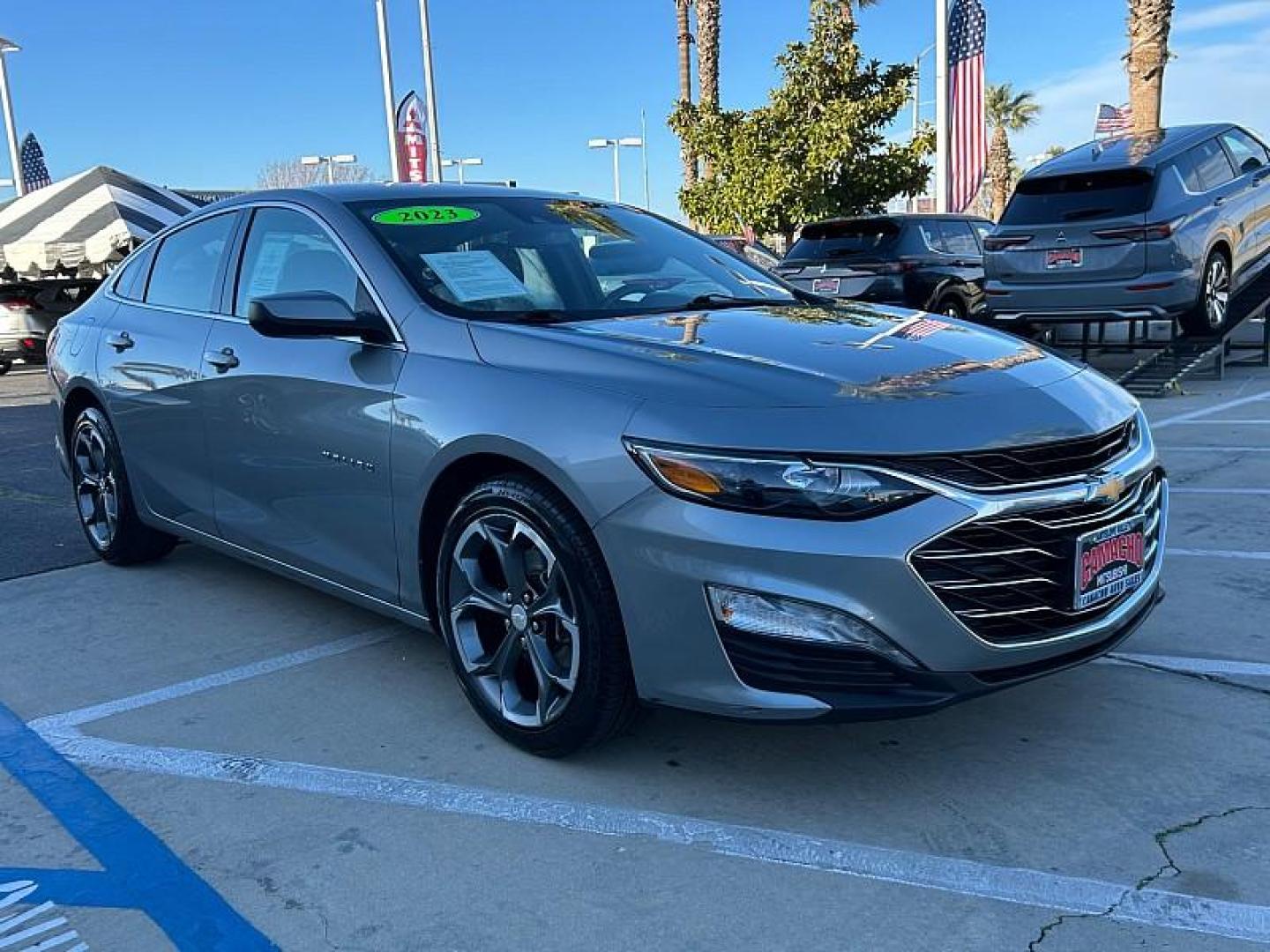 2023 GRAY Chevrolet Malibu (1G1ZD5ST2PF) with an 4-Cyl Turbo 1.5 Liter engine, Automatic CVT transmission, located at 412 Auto Vista Drive, Palmdale, 93551, (661) 945-0620, 34.592636, -118.136681 - Photo#0