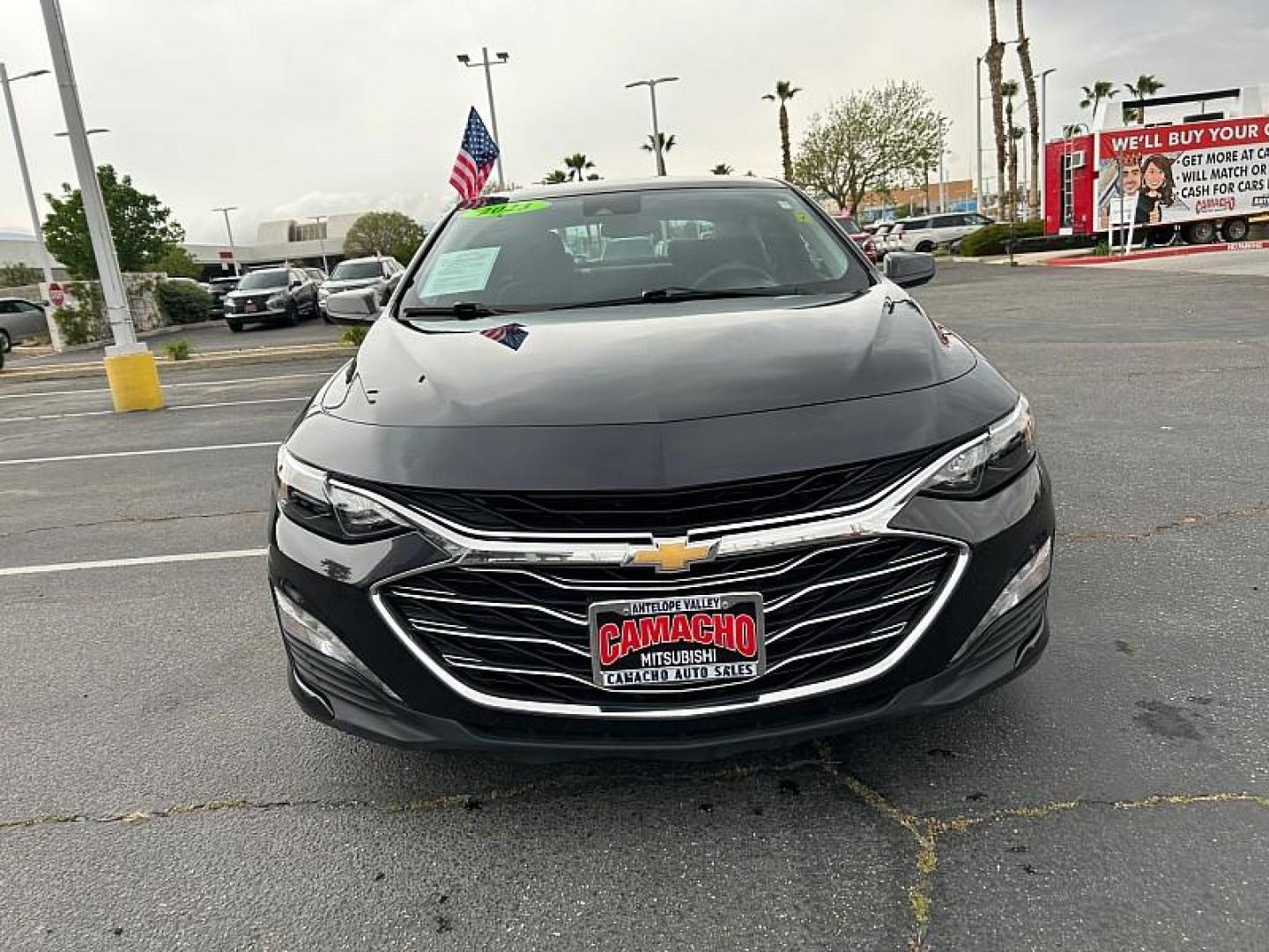 2023 DK GRAY Chevrolet Malibu (1G1ZD5ST5PF) with an 4-Cyl Turbo 1.5 Liter engine, Automatic CVT transmission, located at 412 Auto Vista Drive, Palmdale, 93551, (661) 945-0620, 34.592636, -118.136681 - Photo#1