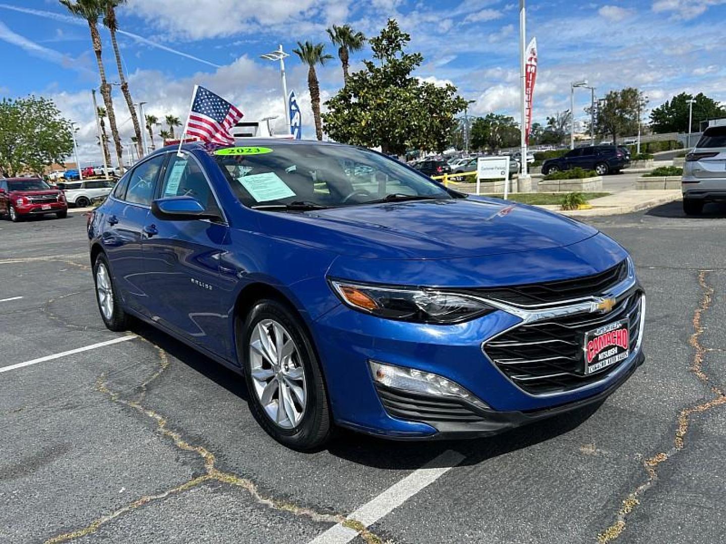 2023 BLUE Chevrolet Malibu (1G1ZD5ST0PF) with an 4-Cyl Turbo 1.5 Liter engine, Automatic CVT transmission, located at 412 Auto Vista Drive, Palmdale, 93551, (661) 945-0620, 34.592636, -118.136681 - Photo#1