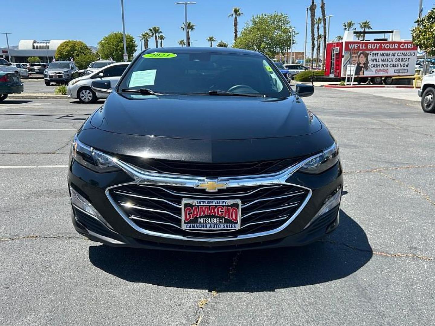 2023 BLACK Chevrolet Malibu (1G1ZD5ST1PF) with an 4-Cyl Turbo 1.5 Liter engine, Automatic CVT transmission, located at 412 Auto Vista Drive, Palmdale, 93551, (661) 945-0620, 34.592636, -118.136681 - Photo#1