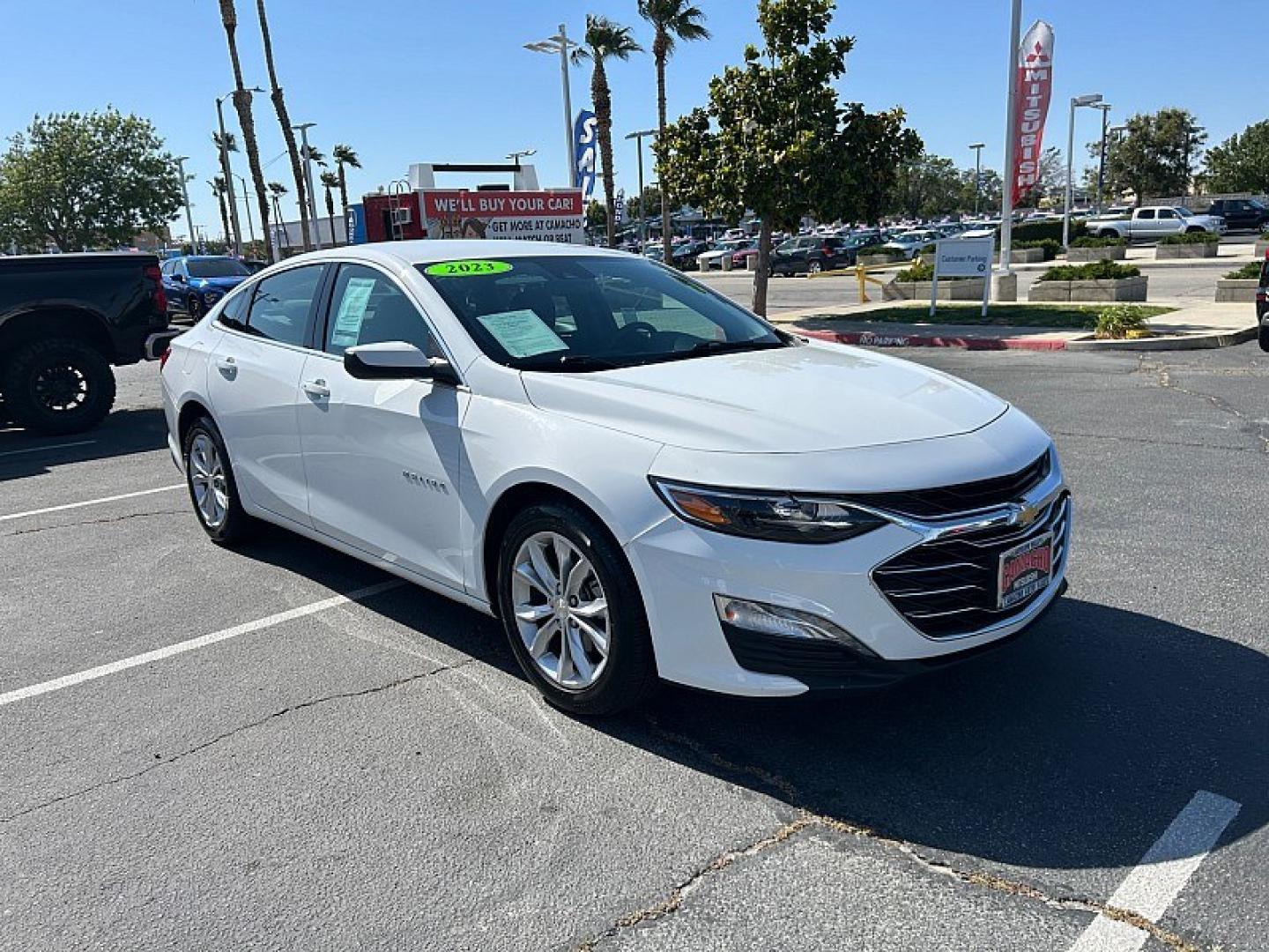 2023 WHITE Chevrolet Malibu (1G1ZD5ST7PF) with an 4-Cyl Turbo 1.5 Liter engine, Automatic CVT transmission, located at 412 Auto Vista Drive, Palmdale, 93551, (661) 945-0620, 34.592636, -118.136681 - Photo#1
