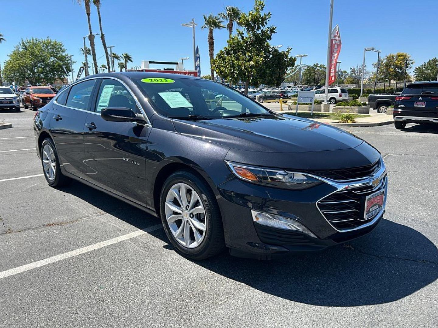 2023 BLACK Chevrolet Malibu (1G1ZD5ST5PF) with an 4-Cyl Turbo 1.5 Liter engine, Automatic CVT transmission, located at 412 Auto Vista Drive, Palmdale, 93551, (661) 945-0620, 34.592636, -118.136681- Photo#0