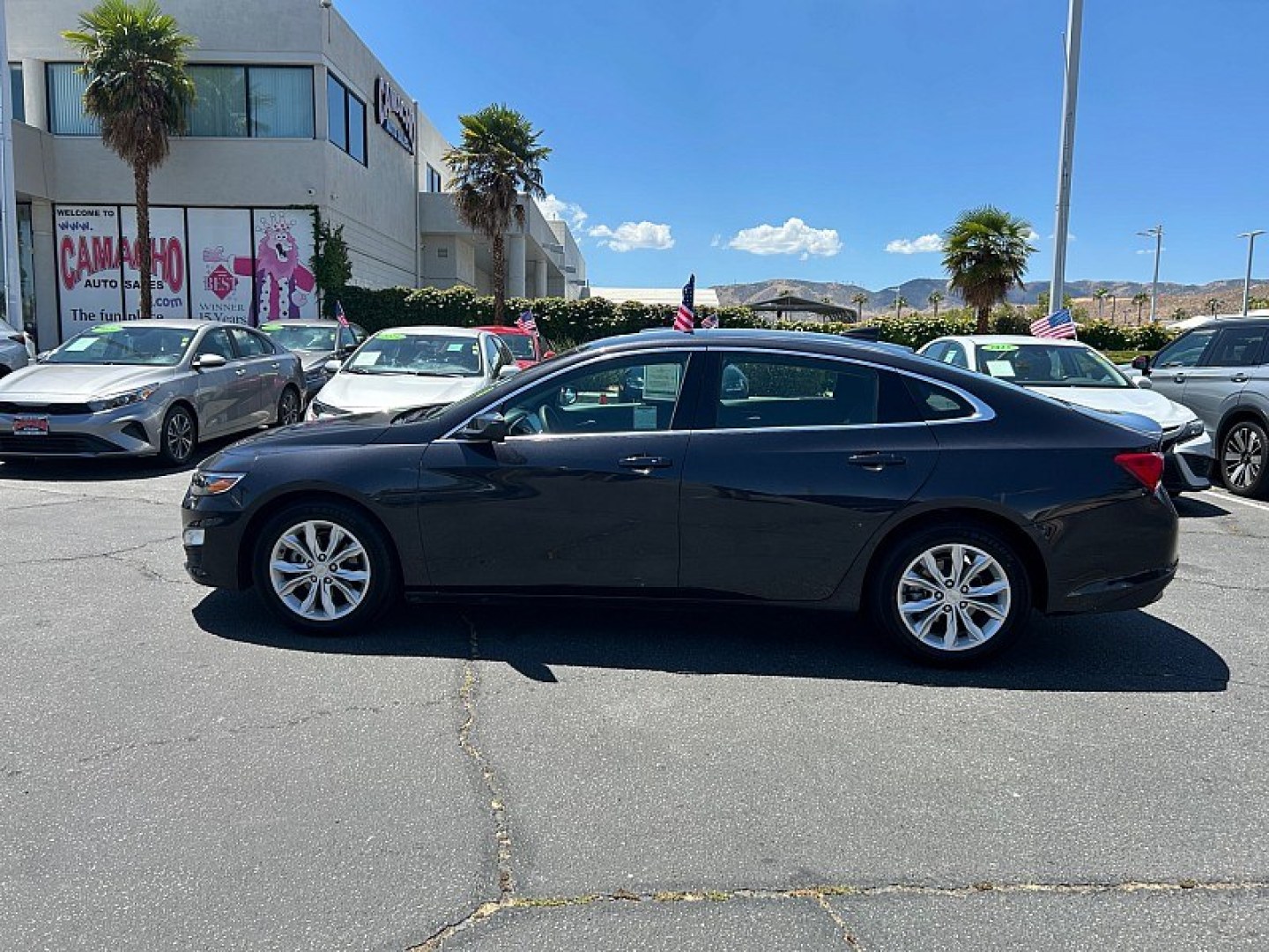 2023 Gray Chevrolet Malibu (1G1ZD5ST1PF) with an 4-Cyl Turbo 1.5 Liter engine, Automatic CVT transmission, located at 412 Auto Vista Drive, Palmdale, 93551, (661) 945-0620, 34.592636, -118.136681- Photo#8