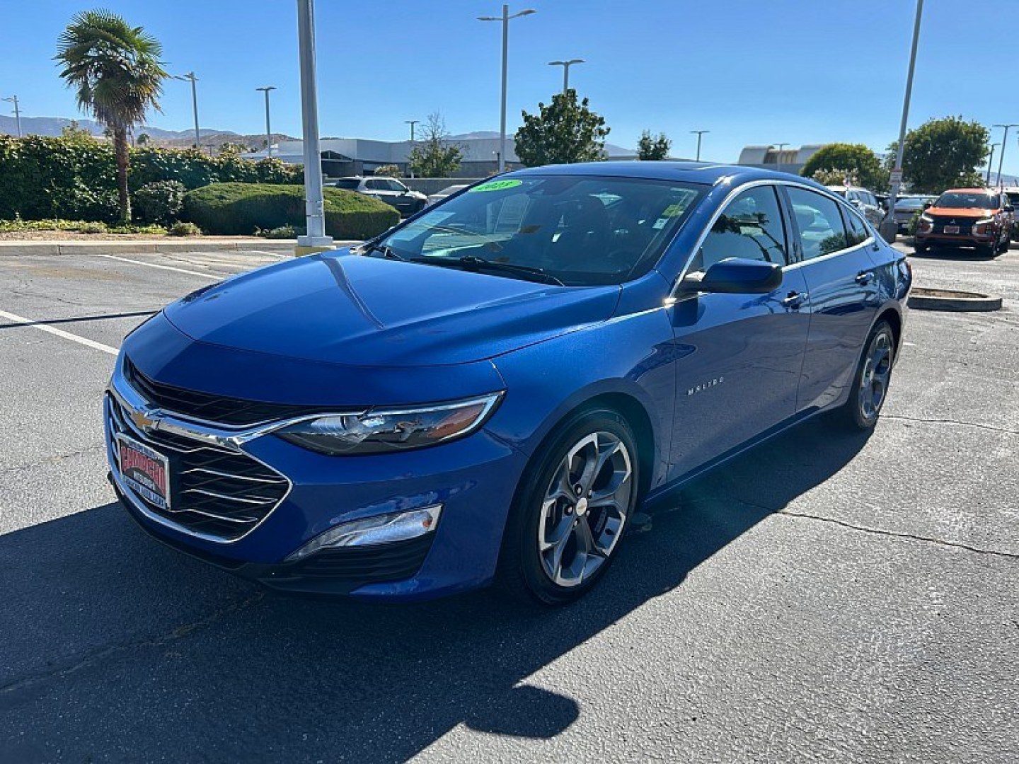 2023 Blue Chevrolet Malibu (1G1ZD5ST1PF) with an 4-Cyl Turbo 1.5 Liter engine, Automatic CVT transmission, located at 412 Auto Vista Drive, Palmdale, 93551, (661) 945-0620, 34.592636, -118.136681- Photo#2