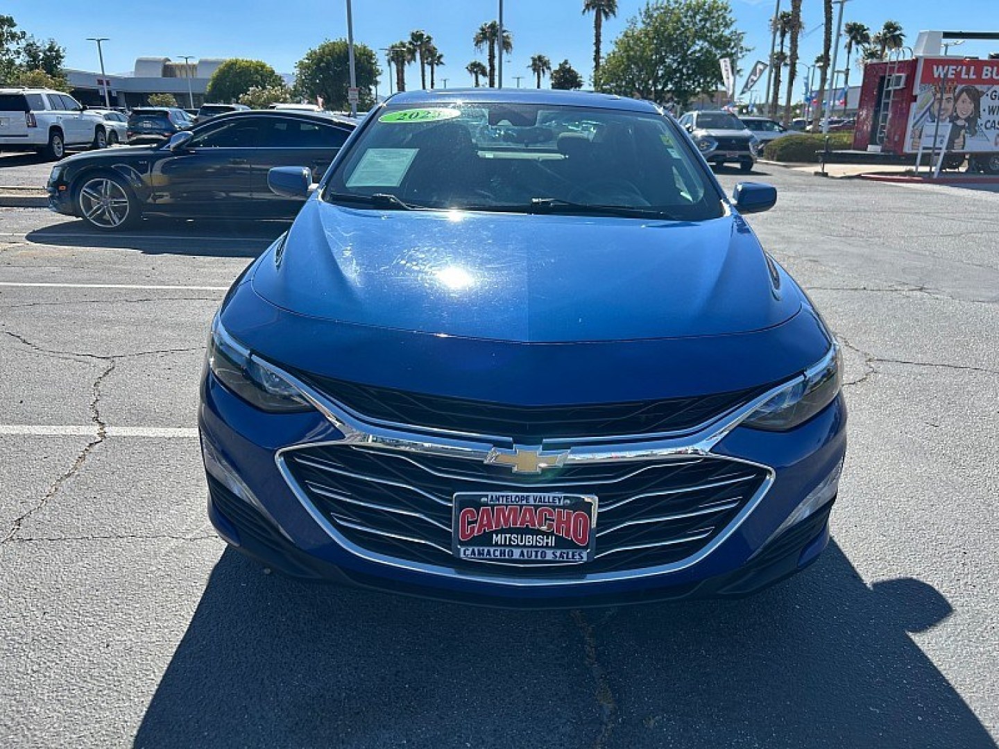 2023 Blue Chevrolet Malibu (1G1ZD5ST1PF) with an 4-Cyl Turbo 1.5 Liter engine, Automatic CVT transmission, located at 412 Auto Vista Drive, Palmdale, 93551, (661) 945-0620, 34.592636, -118.136681- Photo#1