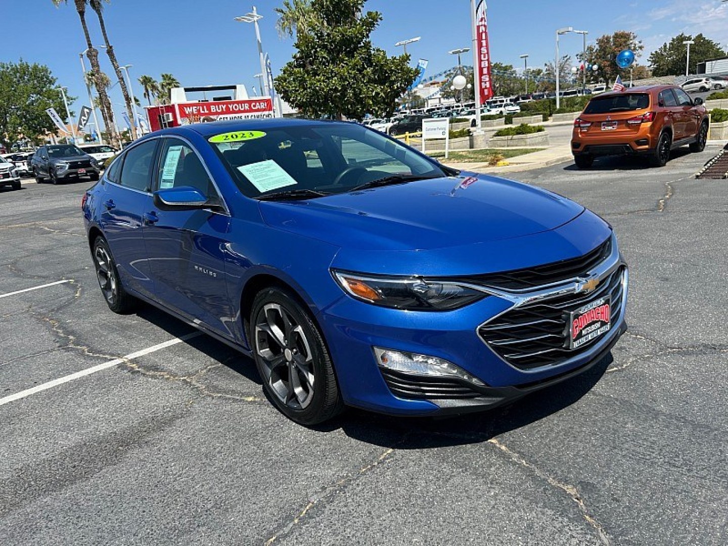 2023 Blue Chevrolet Malibu (1G1ZD5ST9PF) with an 4-Cyl Turbo 1.5 Liter engine, Automatic CVT transmission, located at 412 Auto Vista Drive, Palmdale, 93551, (661) 945-0620, 34.592636, -118.136681- Photo#0