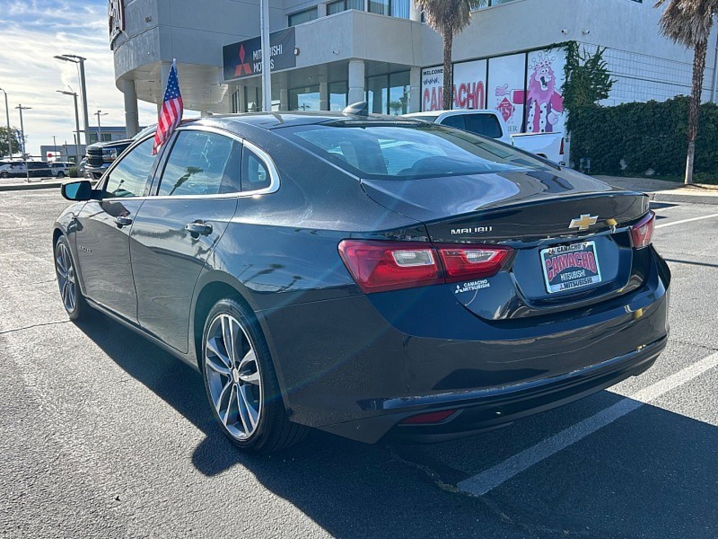 2023 Gray Chevrolet Malibu (1G1ZD5ST5PF) with an 4-Cyl Turbo 1.5 Liter engine, Automatic CVT transmission, located at 412 Auto Vista Drive, Palmdale, 93551, (661) 945-0620, 34.592636, -118.136681- Photo#2
