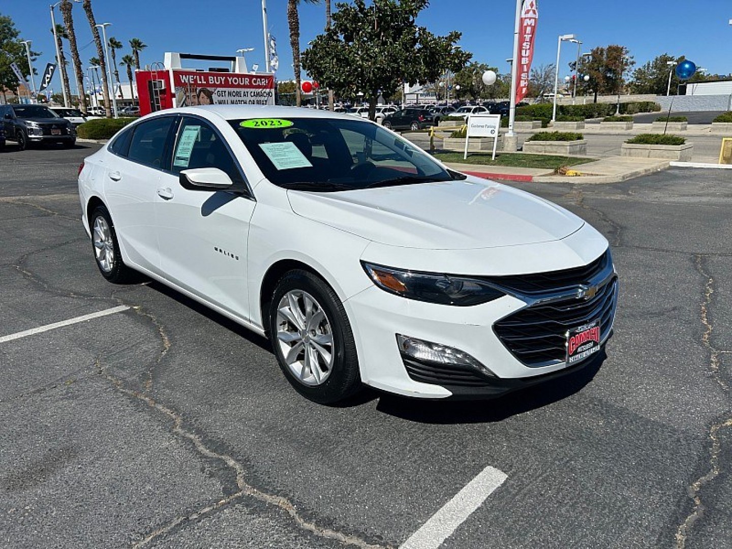 2023 White Chevrolet Malibu (1G1ZD5ST2PF) with an 4-Cyl Turbo 1.5 Liter engine, Automatic CVT transmission, located at 412 Auto Vista Drive, Palmdale, 93551, (661) 945-0620, 34.592636, -118.136681- Photo#0