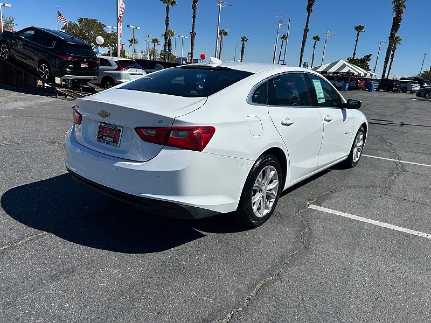 2023 White Chevrolet Malibu (1G1ZD5ST2PF) with an 4-Cyl Turbo 1.5 Liter engine, Automatic CVT transmission, located at 412 Auto Vista Drive, Palmdale, 93551, (661) 945-0620, 34.592636, -118.136681- Photo#2