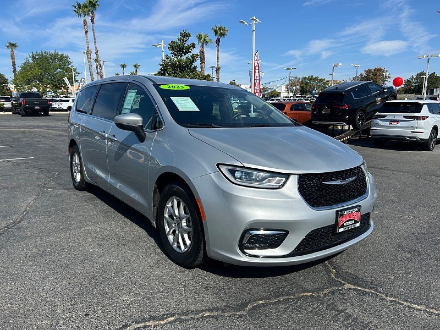 2023 Silver Chrysler Pacifica (2C4RC1BG2PR) with an V6 3.6 Liter engine, Automatic 9-Spd transmission, located at 412 Auto Vista Drive, Palmdale, 93551, (661) 945-0620, 34.592636, -118.136681- Photo#0