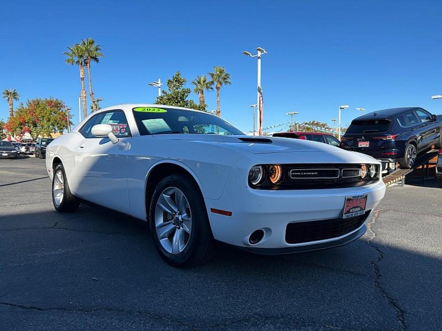 2023 WHITE Dodge Challenger (2C3CDZAG3PH) with an V6 3.6 Liter engine, Automatic 8-Spd transmission, located at 412 Auto Vista Drive, Palmdale, 93551, (661) 945-0620, 34.592636, -118.136681 - Photo#0