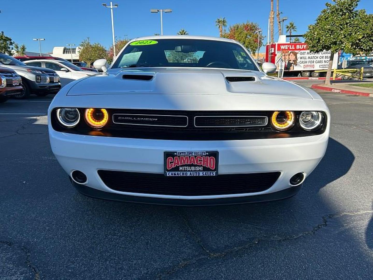 2023 WHITE Dodge Challenger (2C3CDZAG3PH) with an V6 3.6 Liter engine, Automatic 8-Spd transmission, located at 412 Auto Vista Drive, Palmdale, 93551, (661) 945-0620, 34.592636, -118.136681 - Photo#13