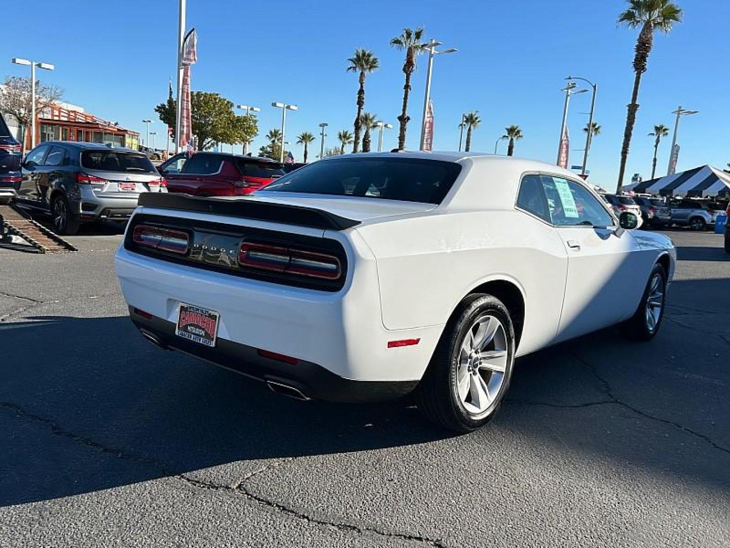 2023 WHITE Dodge Challenger (2C3CDZAG3PH) with an V6 3.6 Liter engine, Automatic 8-Spd transmission, located at 412 Auto Vista Drive, Palmdale, 93551, (661) 945-0620, 34.592636, -118.136681 - Photo#3