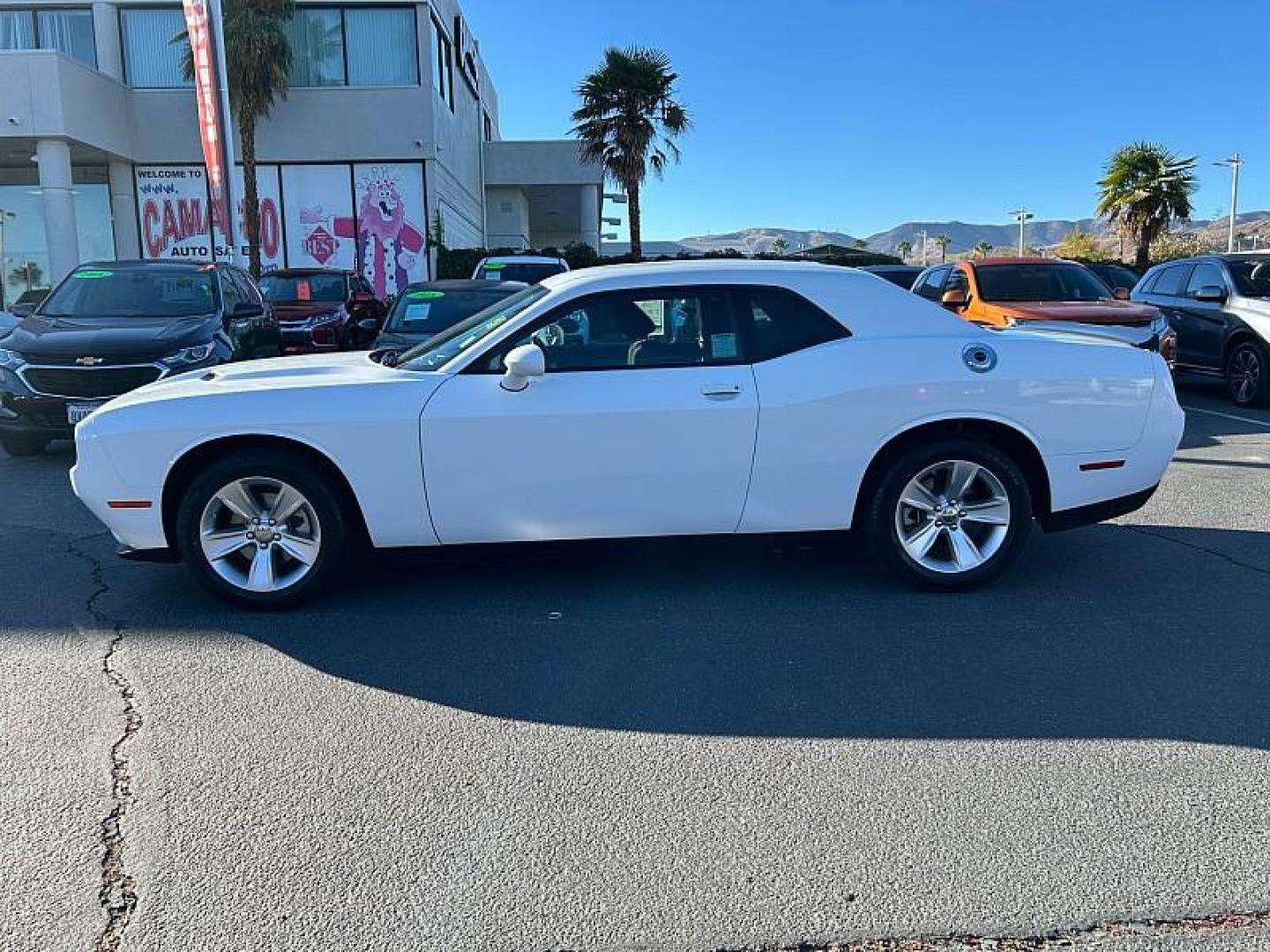2023 WHITE Dodge Challenger (2C3CDZAG3PH) with an V6 3.6 Liter engine, Automatic 8-Spd transmission, located at 412 Auto Vista Drive, Palmdale, 93551, (661) 945-0620, 34.592636, -118.136681 - Photo#9