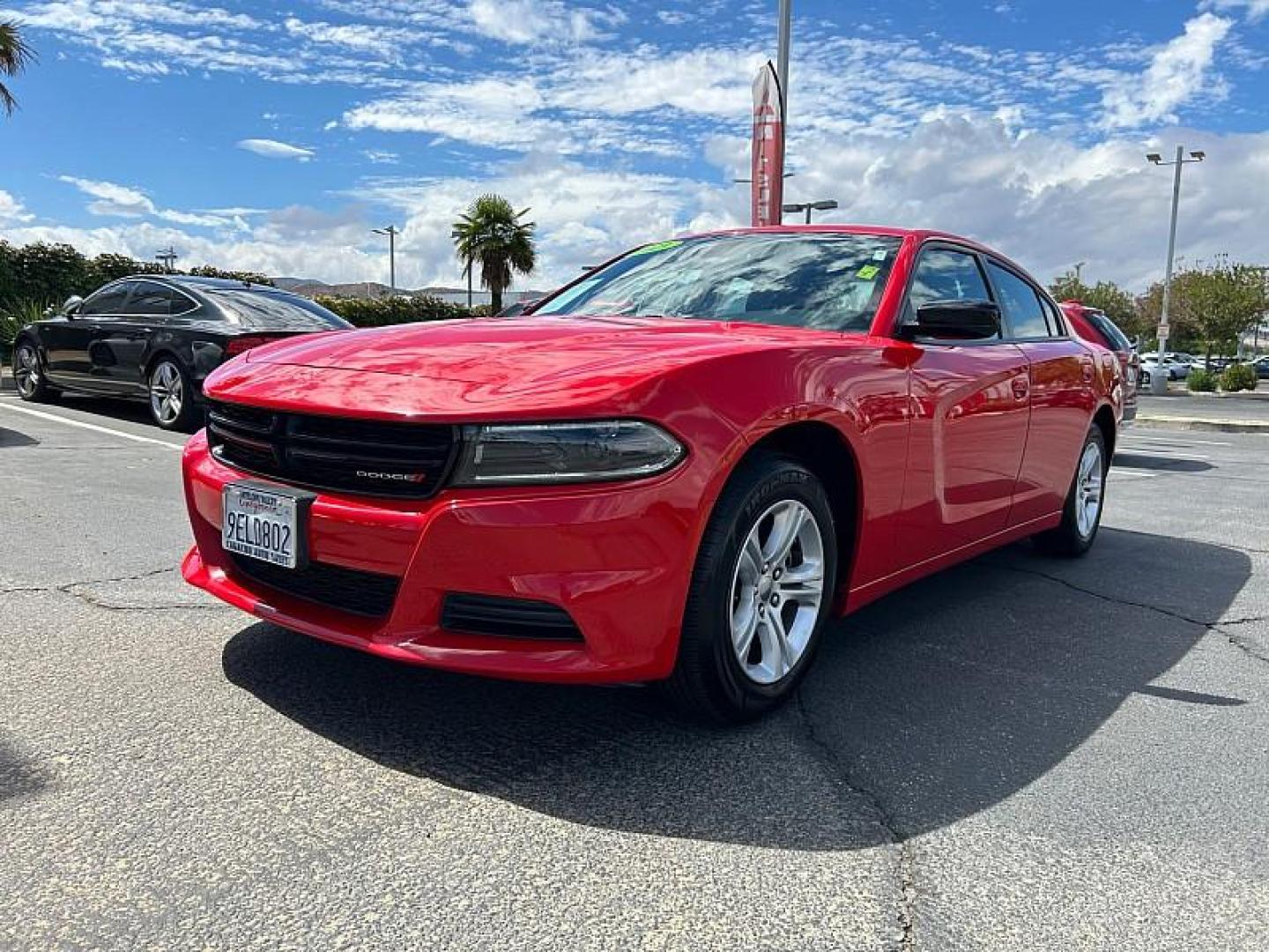 2023 RED Dodge Charger (2C3CDXBG5PH) with an V6 3.6 Liter engine, Automatic 8-Spd w/AutoStick transmission, located at 412 Auto Vista Drive, Palmdale, 93551, (661) 945-0620, 34.592636, -118.136681 - Photo#2