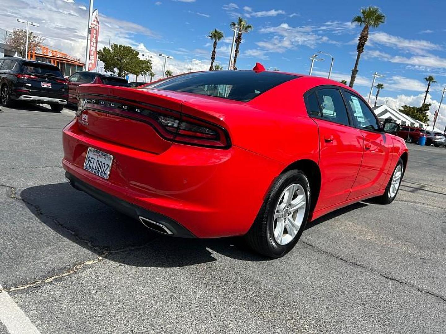 2023 RED Dodge Charger (2C3CDXBG5PH) with an V6 3.6 Liter engine, Automatic 8-Spd w/AutoStick transmission, located at 412 Auto Vista Drive, Palmdale, 93551, (661) 945-0620, 34.592636, -118.136681 - Photo#5