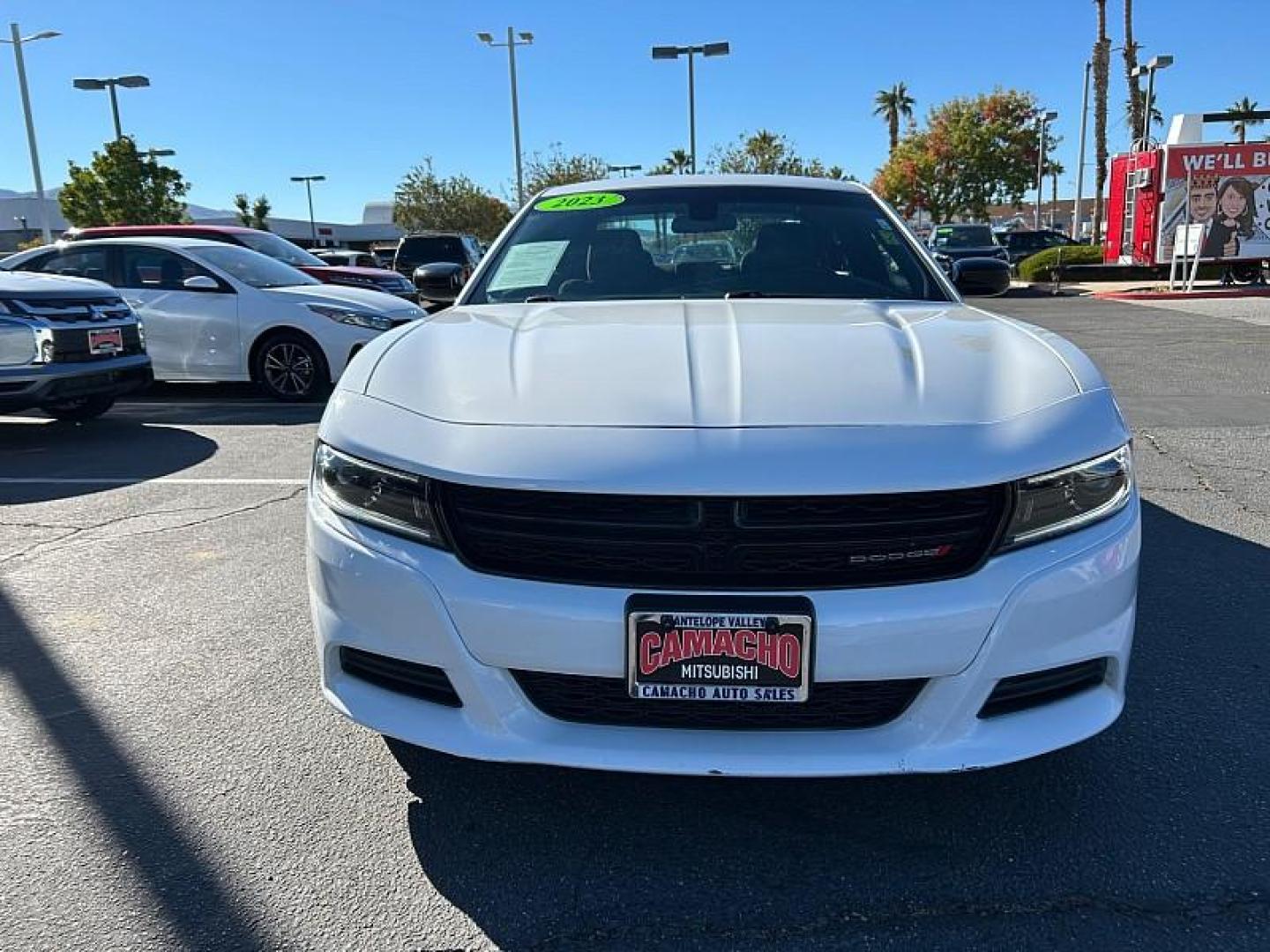 2023 WHITE Dodge Charger (2C3CDXBG9PH) with an V6 3.6 Liter engine, Automatic 8-Spd w/AutoStick transmission, located at 412 Auto Vista Drive, Palmdale, 93551, (661) 945-0620, 34.592636, -118.136681 - Photo#2