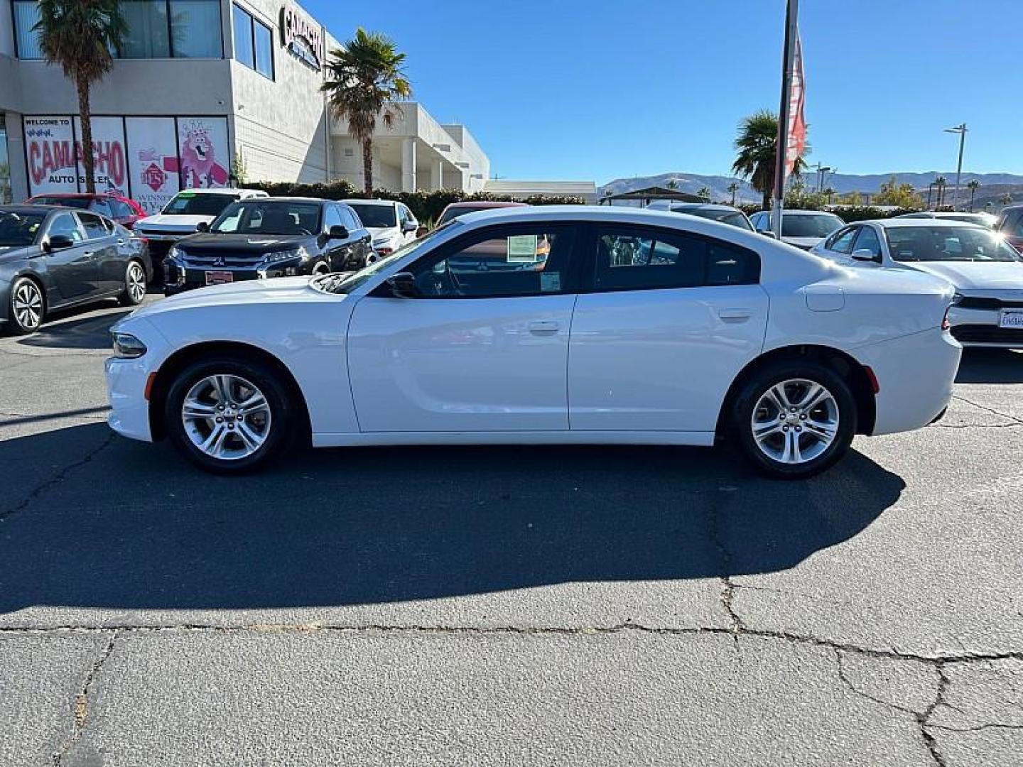 2023 WHITE Dodge Charger (2C3CDXBG9PH) with an V6 3.6 Liter engine, Automatic 8-Spd w/AutoStick transmission, located at 412 Auto Vista Drive, Palmdale, 93551, (661) 945-0620, 34.592636, -118.136681 - Photo#6
