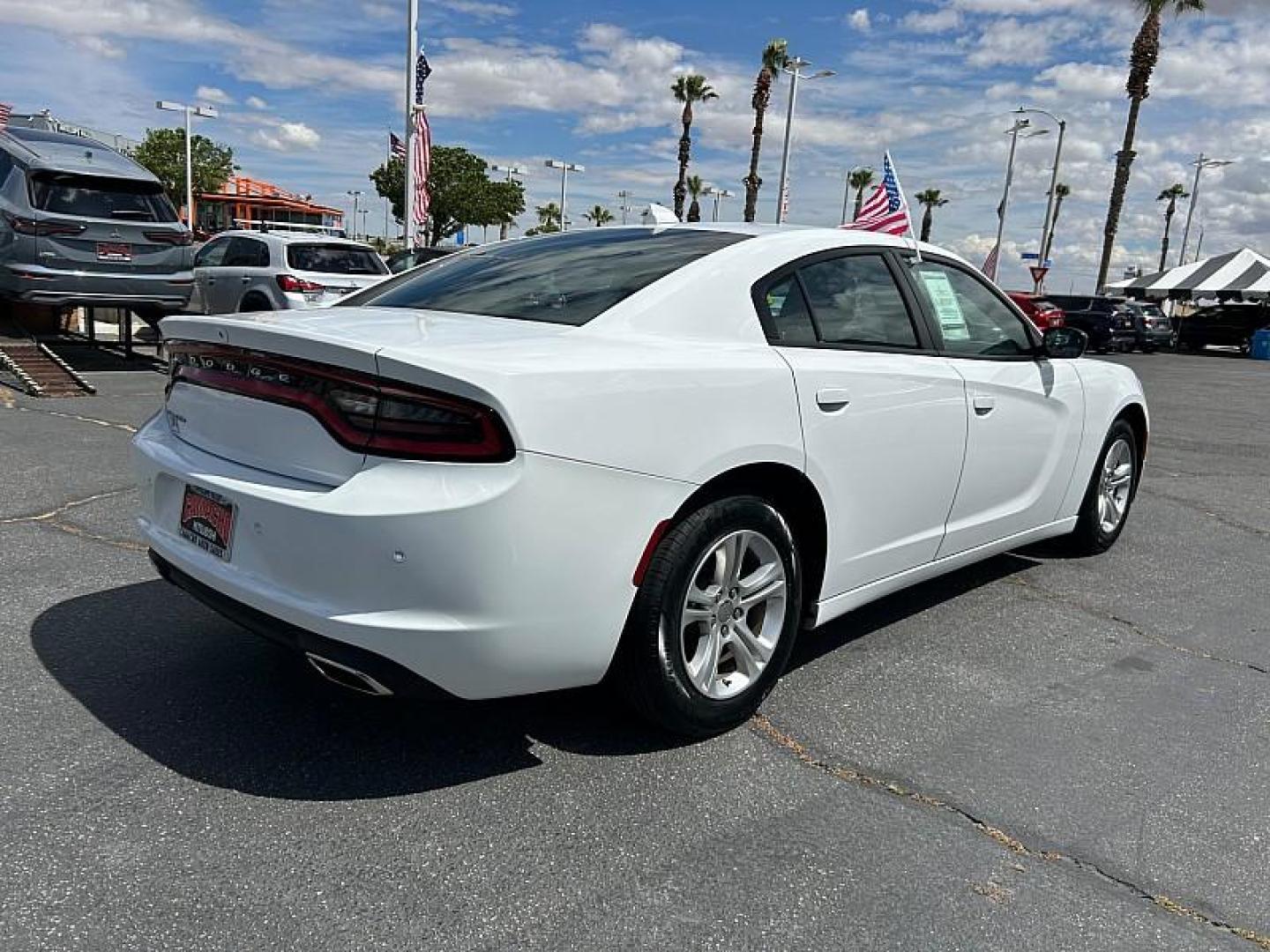 2023 WHITE Dodge Charger (2C3CDXBG1PH) with an V6 3.6 Liter engine, Automatic 8-Spd w/AutoStick transmission, located at 412 Auto Vista Drive, Palmdale, 93551, (661) 945-0620, 34.592636, -118.136681 - Photo#6