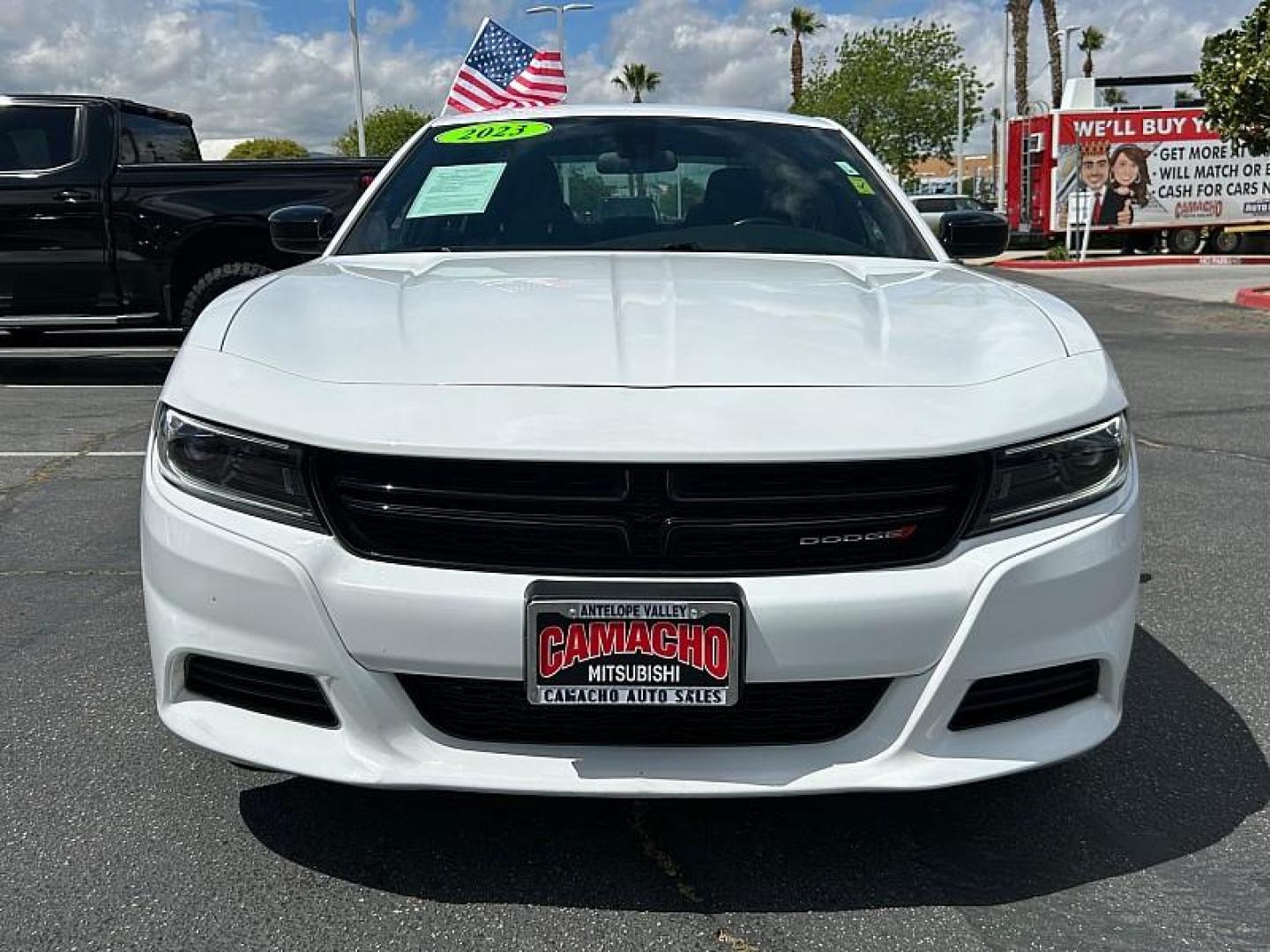 2023 WHITE Dodge Charger (2C3CDXBG1PH) with an V6 3.6 Liter engine, Automatic 8-Spd w/AutoStick transmission, located at 412 Auto Vista Drive, Palmdale, 93551, (661) 945-0620, 34.592636, -118.136681 - Photo#1