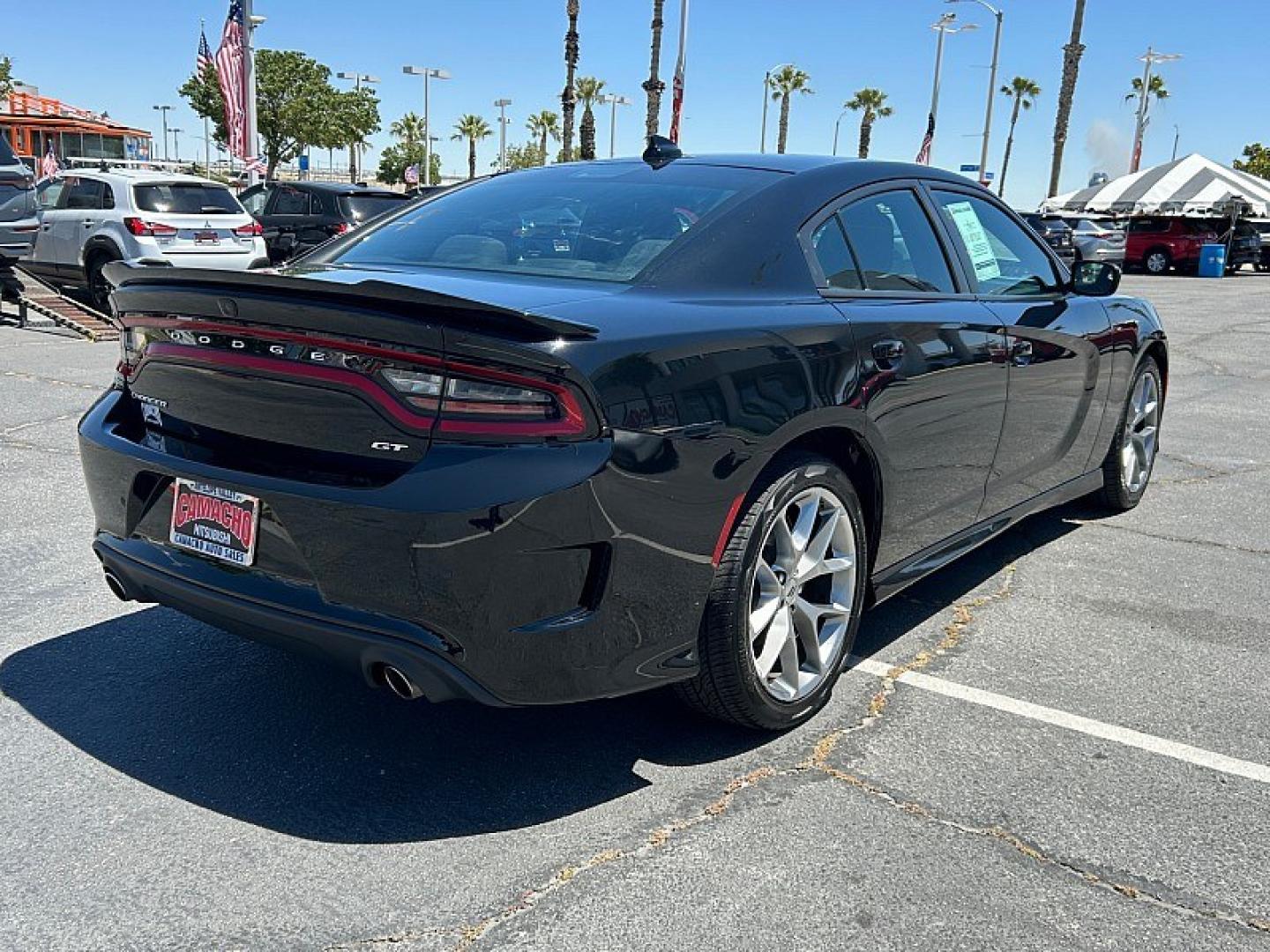 2023 BLACK Dodge Charger (2C3CDXHG9PH) with an V6 3.6 Liter engine, Automatic 8-Spd w/AutoStick transmission, located at 412 Auto Vista Drive, Palmdale, 93551, (661) 945-0620, 34.592636, -118.136681 - Photo#6