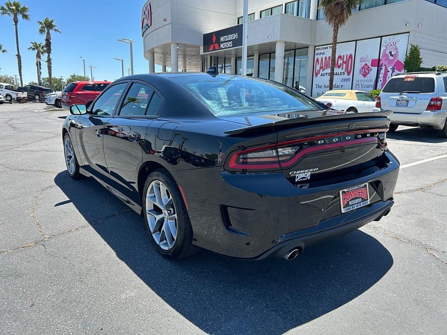 2023 BLACK Dodge Charger (2C3CDXHG9PH) with an V6 3.6 Liter engine, Automatic 8-Spd w/AutoStick transmission, located at 412 Auto Vista Drive, Palmdale, 93551, (661) 945-0620, 34.592636, -118.136681 - Photo#8