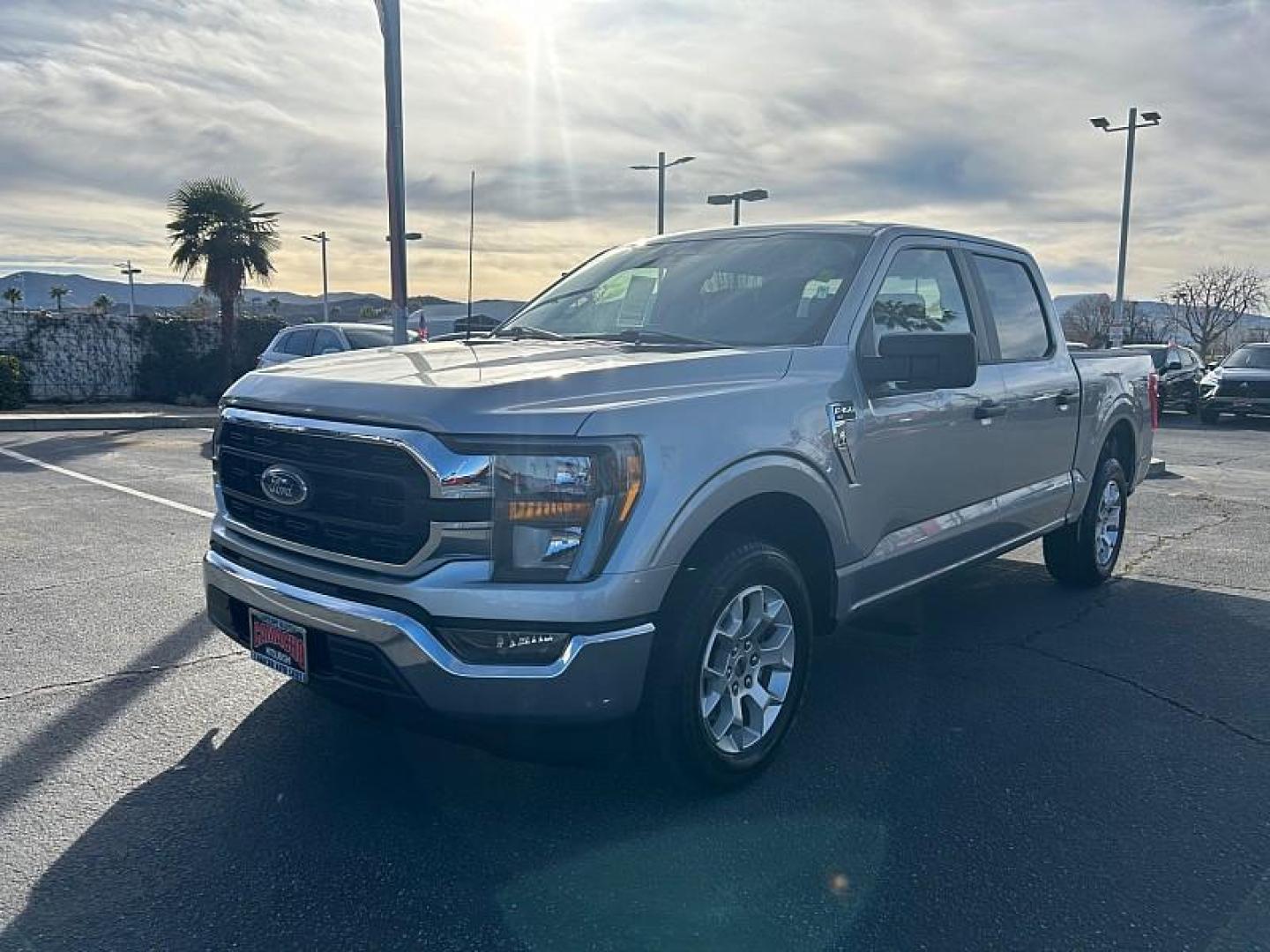 2023 SILVER Ford F-150 2WD (1FTEW1C8XPK) with an 6-Cyl 3.5 Liter engine, Automatic 10-Spd transmission, located at 412 Auto Vista Drive, Palmdale, 93551, (661) 945-0620, 34.592636, -118.136681 - Photo#2