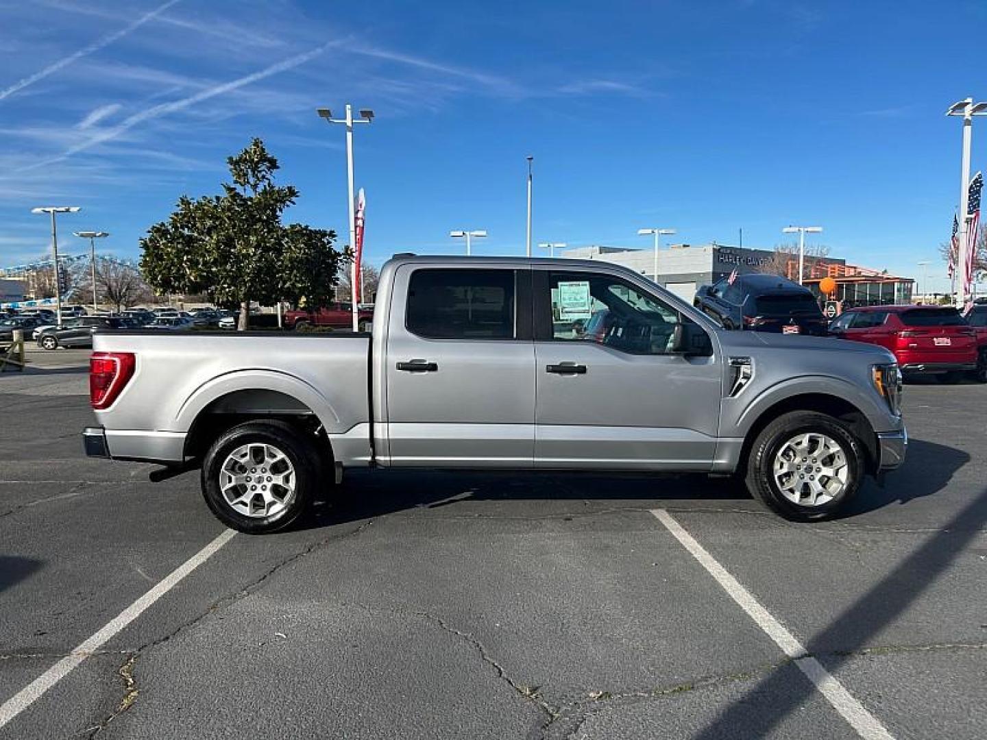 2023 SILVER Ford F-150 2WD (1FTEW1C8XPK) with an 6-Cyl 3.5 Liter engine, Automatic 10-Spd transmission, located at 412 Auto Vista Drive, Palmdale, 93551, (661) 945-0620, 34.592636, -118.136681 - Photo#4