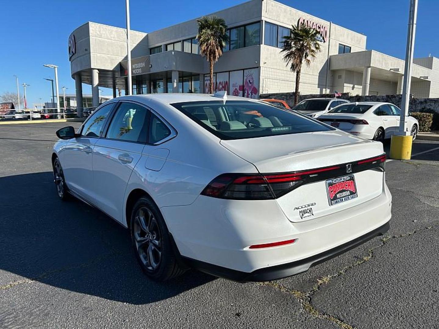 2023 WHITE Honda Accord Sedan (1HGCY1F32PA) with an 4-Cyl Turbo 1.5 Liter engine, Automatic CVT transmission, located at 412 Auto Vista Drive, Palmdale, 93551, (661) 945-0620, 34.592636, -118.136681 - Photo#3