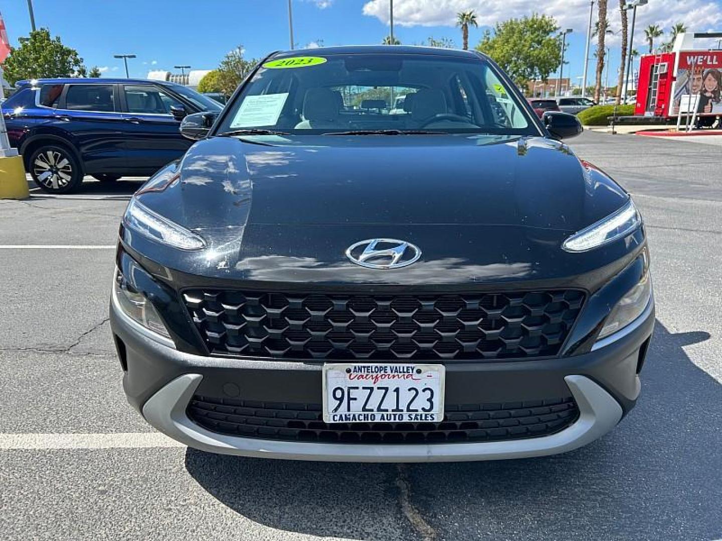 2023 BLACK Hyundai Kona (KM8K2CAB3PU) with an 4-Cyl 2.0 Liter engine, Automatic CVT transmission, located at 412 Auto Vista Drive, Palmdale, 93551, (661) 945-0620, 34.592636, -118.136681 - Photo#1