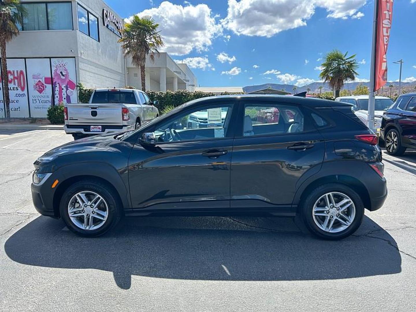 2023 BLACK Hyundai Kona (KM8K2CAB3PU) with an 4-Cyl 2.0 Liter engine, Automatic CVT transmission, located at 412 Auto Vista Drive, Palmdale, 93551, (661) 945-0620, 34.592636, -118.136681 - Photo#7