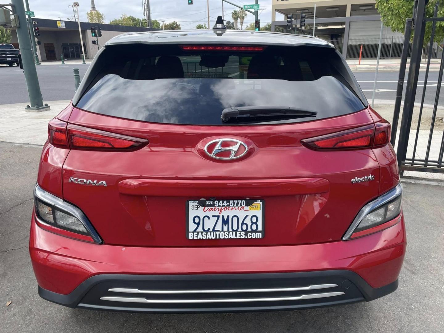 2023 Hyundai Kona EV SEL (KM8K23AG2PU) with an ELECTRIC engine, 1A transmission, located at 744 E Miner Ave, Stockton, CA, 95202, (209) 944-5770, 37.956863, -121.282082 - PLUS TAXES AND FEES NO CHARGER AVAILABLE - Photo#9