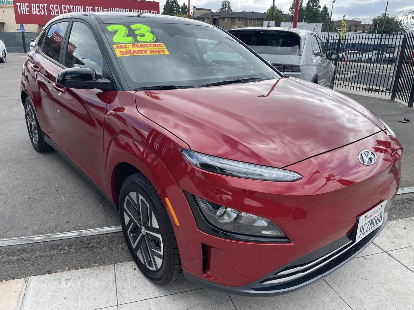 2023 Hyundai Kona EV SEL (KM8K23AG2PU) with an ELECTRIC engine, 1A transmission, located at 744 E Miner Ave, Stockton, CA, 95202, (209) 944-5770, 37.956863, -121.282082 - PLUS TAXES AND FEES NO CHARGER AVAILABLE - Photo#0