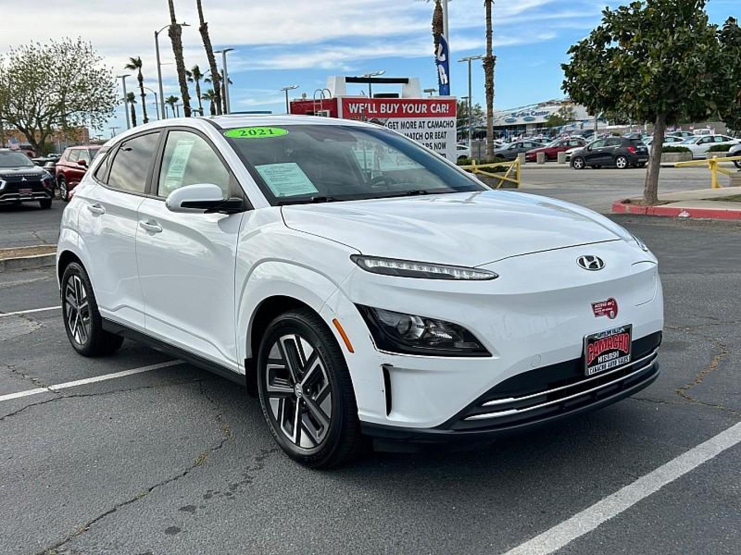 2023 WHITE Hyundai Kona Electric (KM8K33AGXPU) with an Electric Motor engine, Single-Speed Reduction Gear transmission, located at 412 Auto Vista Drive, Palmdale, 93551, (661) 945-0620, 34.592636, -118.136681 - Photo#0
