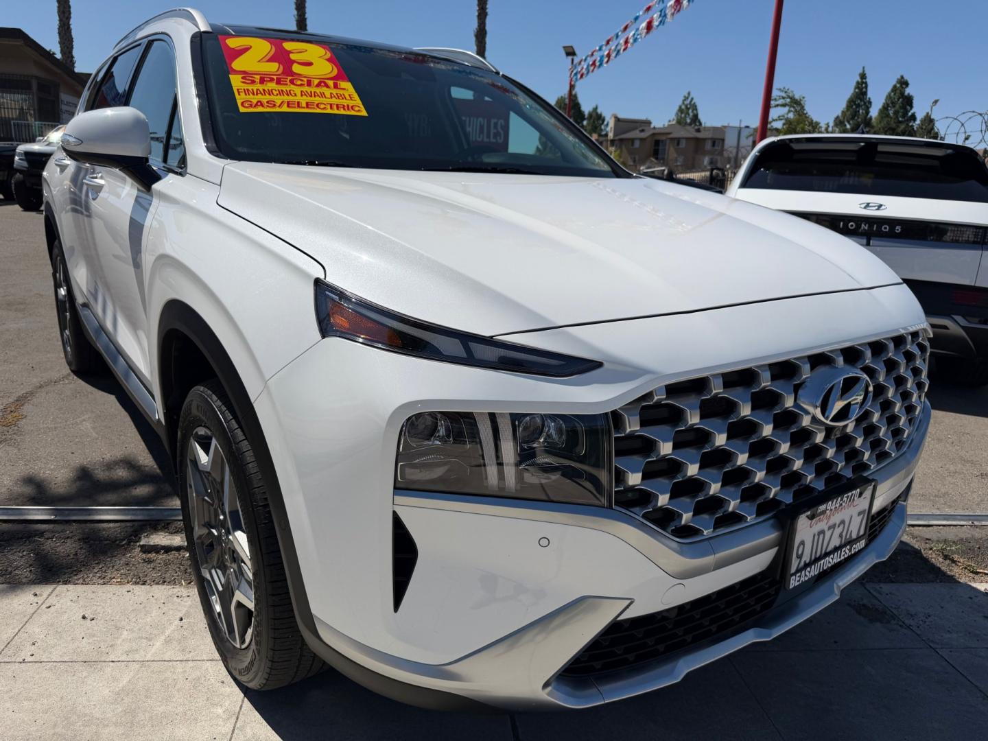 2023 Hyundai Santa Fe Plug-In Hybrid Limited (KM8S7DA22PU) with an 1.6L L4 DOHC 16V HYBRID engine, 6A transmission, located at 744 E Miner Ave, Stockton, CA, 95202, (209) 944-5770, 37.956863, -121.282082- Photo#0