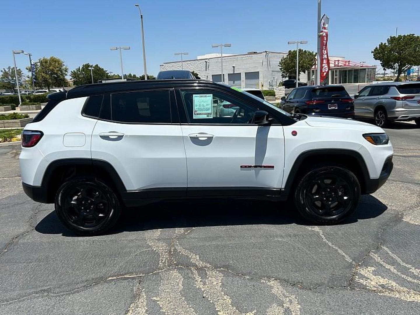 2023 WHITE Jeep Compass (3C4NJDDN2PT) with an 4-Cyl Turbo 2.0 Liter engine, Automatic 8-Spd transmission, located at 412 Auto Vista Drive, Palmdale, 93551, (661) 945-0620, 34.592636, -118.136681 - Photo#7