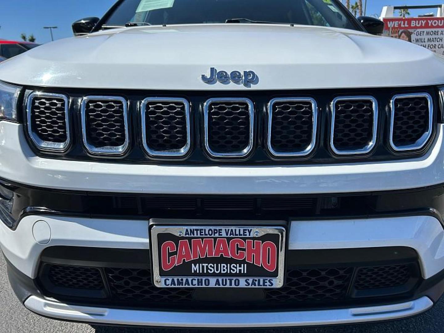 2023 WHITE Jeep Compass (3C4NJDCN1PT) with an 4-Cyl Turbo 2.0 Liter engine, Automatic 8-Spd transmission, located at 412 Auto Vista Drive, Palmdale, 93551, (661) 945-0620, 34.592636, -118.136681 - Photo#10