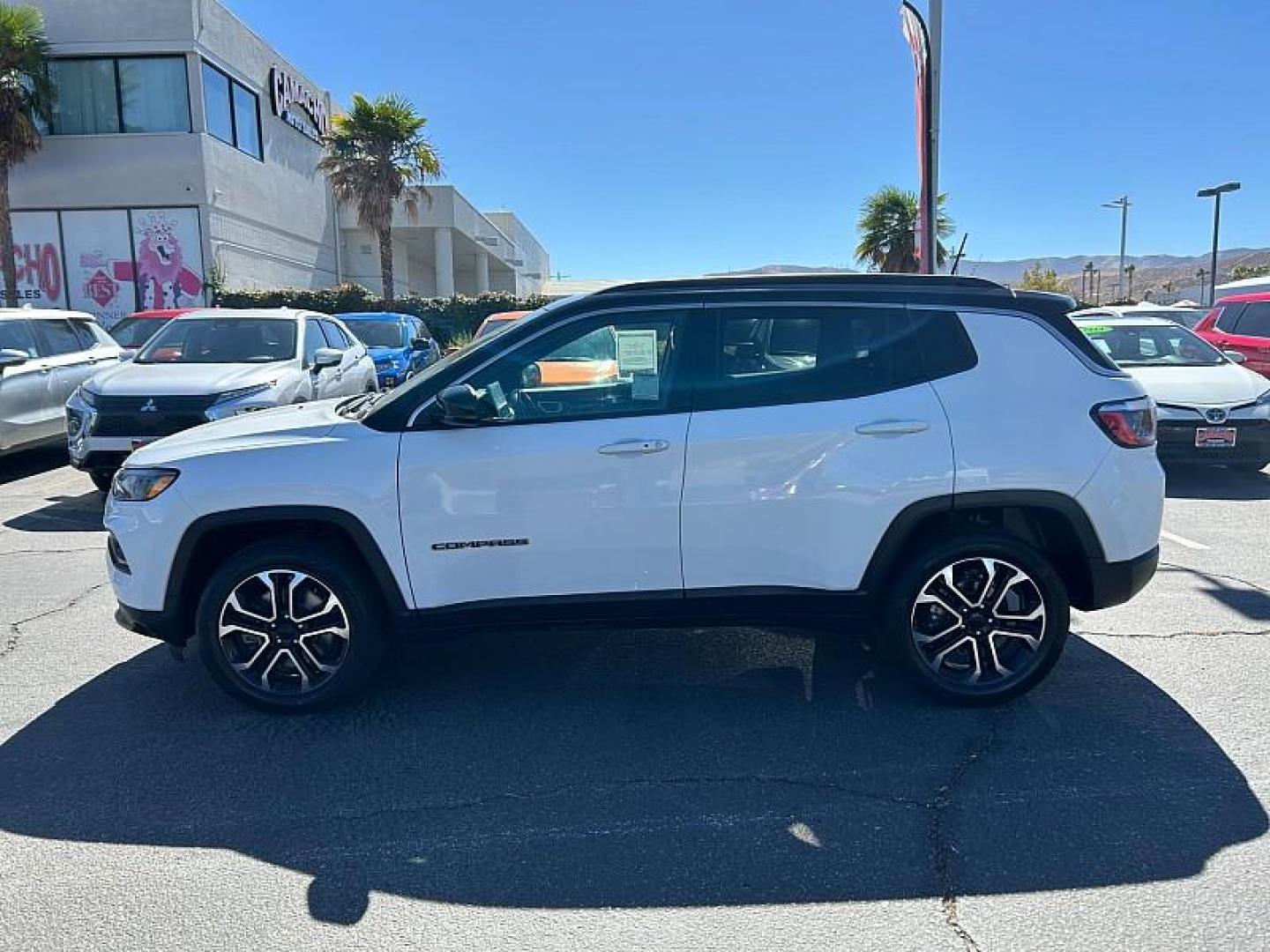 2023 WHITE Jeep Compass (3C4NJDCN1PT) with an 4-Cyl Turbo 2.0 Liter engine, Automatic 8-Spd transmission, located at 412 Auto Vista Drive, Palmdale, 93551, (661) 945-0620, 34.592636, -118.136681 - Photo#1