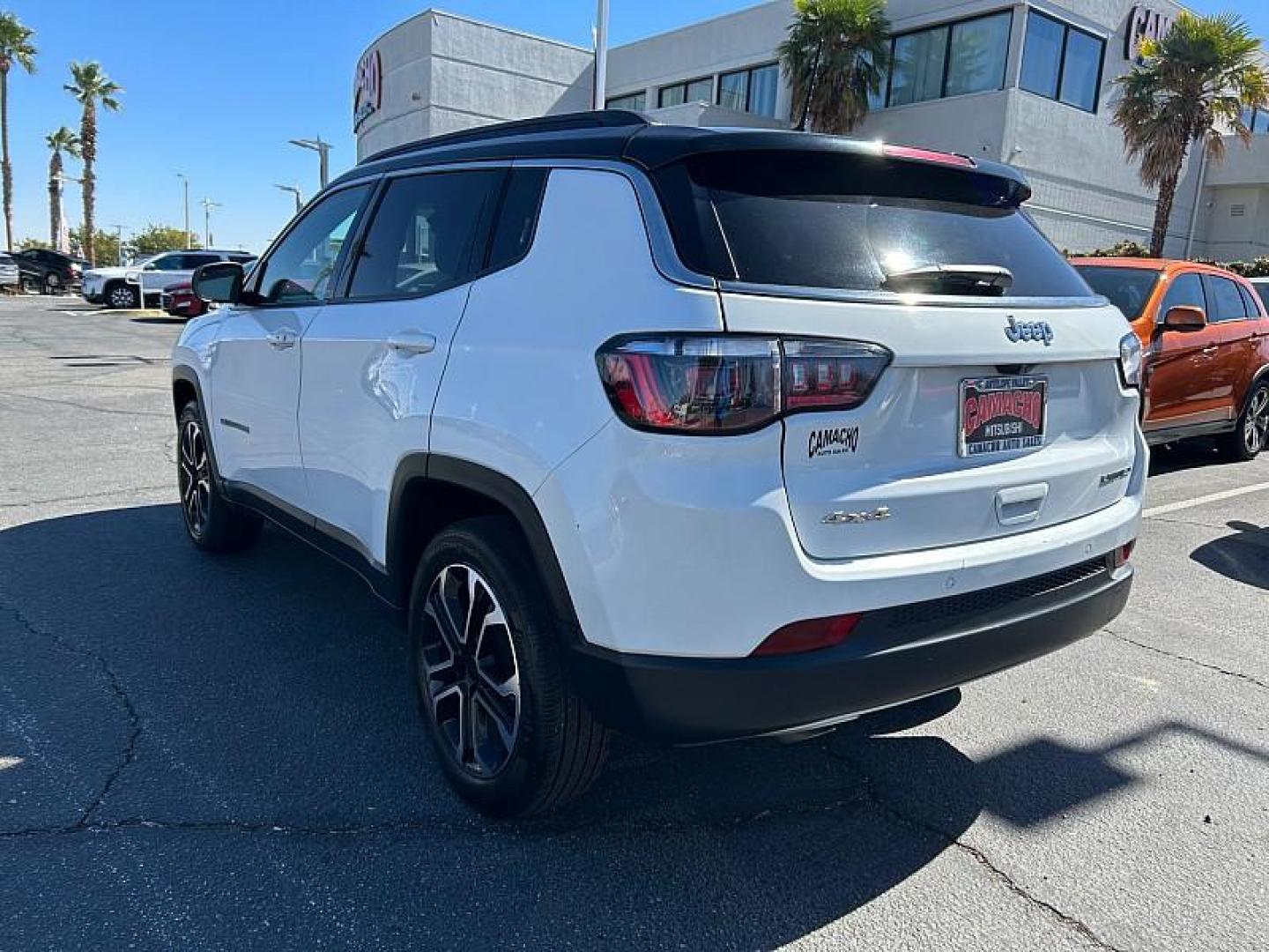 2023 WHITE Jeep Compass (3C4NJDCN1PT) with an 4-Cyl Turbo 2.0 Liter engine, Automatic 8-Spd transmission, located at 412 Auto Vista Drive, Palmdale, 93551, (661) 945-0620, 34.592636, -118.136681 - Photo#2