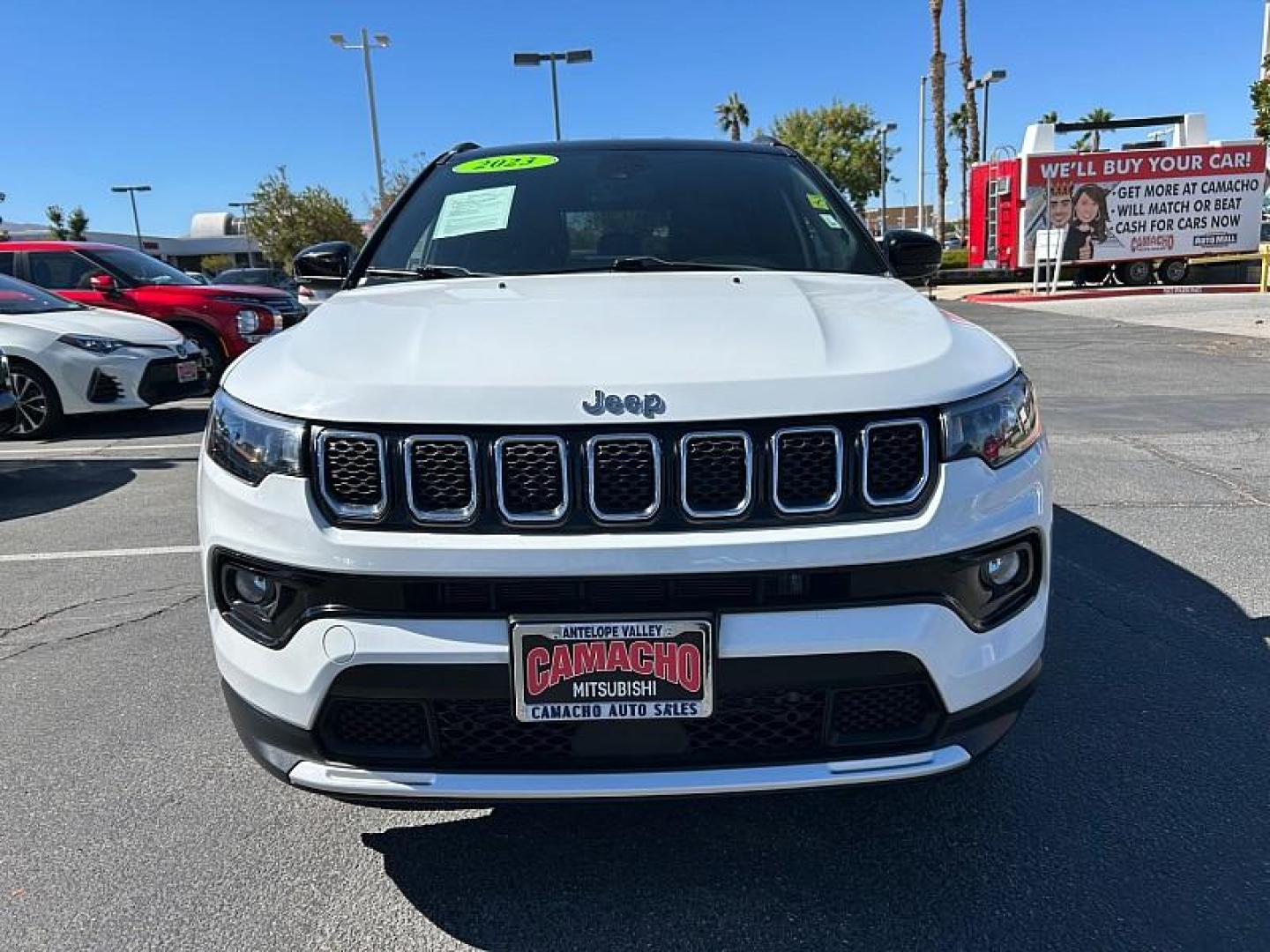 2023 WHITE Jeep Compass (3C4NJDCN1PT) with an 4-Cyl Turbo 2.0 Liter engine, Automatic 8-Spd transmission, located at 412 Auto Vista Drive, Palmdale, 93551, (661) 945-0620, 34.592636, -118.136681 - Photo#25