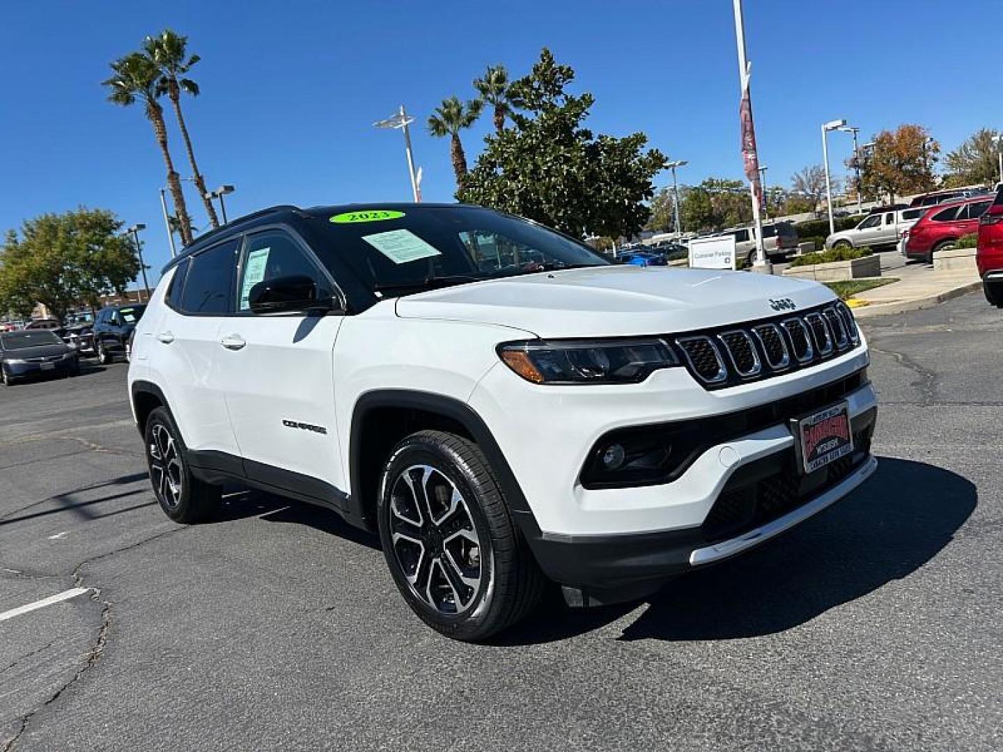 2023 WHITE Jeep Compass (3C4NJDCN1PT) with an 4-Cyl Turbo 2.0 Liter engine, Automatic 8-Spd transmission, located at 412 Auto Vista Drive, Palmdale, 93551, (661) 945-0620, 34.592636, -118.136681 - Photo#28