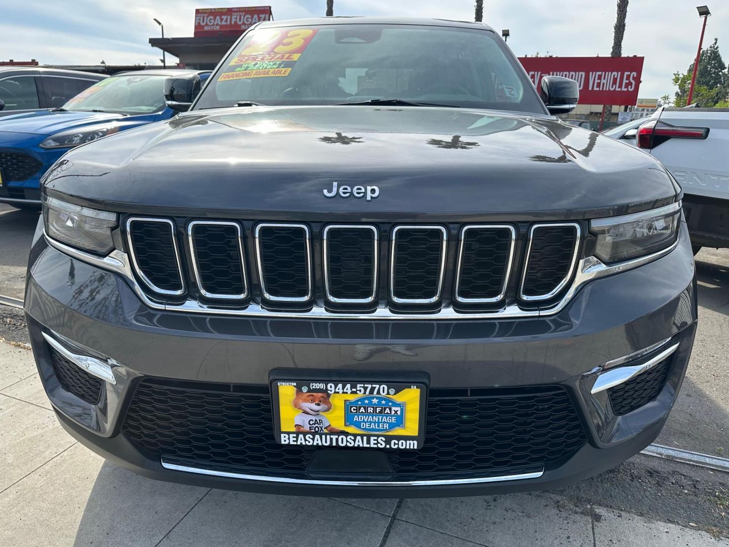 2023 Jeep Grand Cherokee 4xe Limited (1C4RJYB63PC) with an 2.0L L4 DOHC 16V HYBRID engine, 8A transmission, located at 744 E Miner Ave, Stockton, CA, 95202, (209) 944-5770, 37.956863, -121.282082- Photo#2