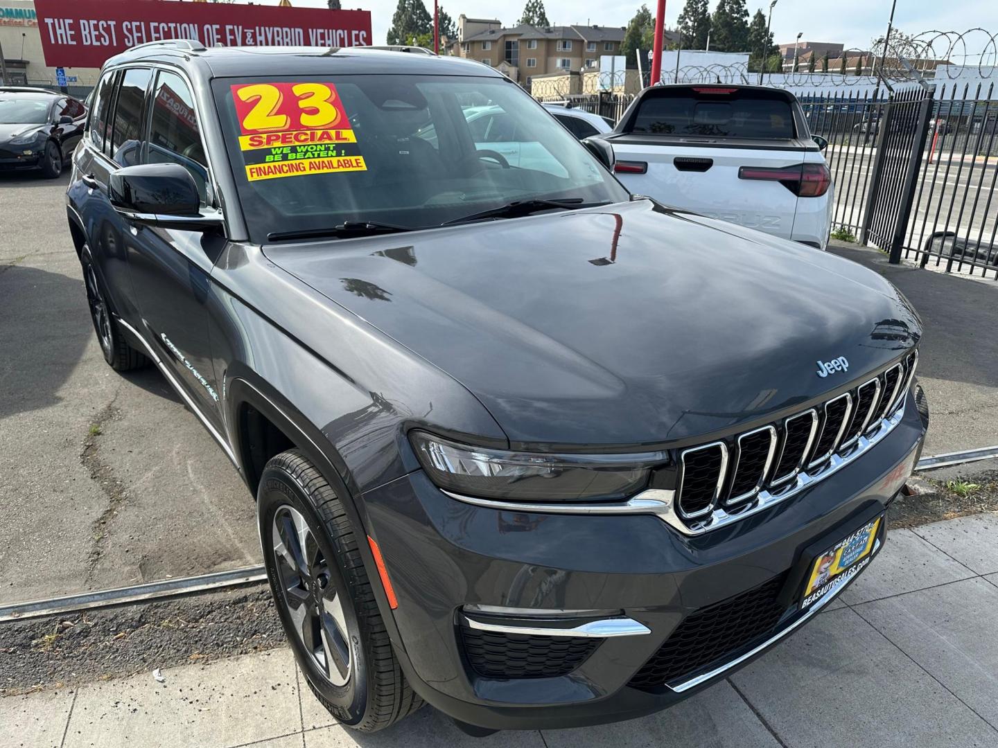 2023 Jeep Grand Cherokee 4xe Limited (1C4RJYB63PC) with an 2.0L L4 DOHC 16V HYBRID engine, 8A transmission, located at 744 E Miner Ave, Stockton, CA, 95202, (209) 944-5770, 37.956863, -121.282082- Photo#1