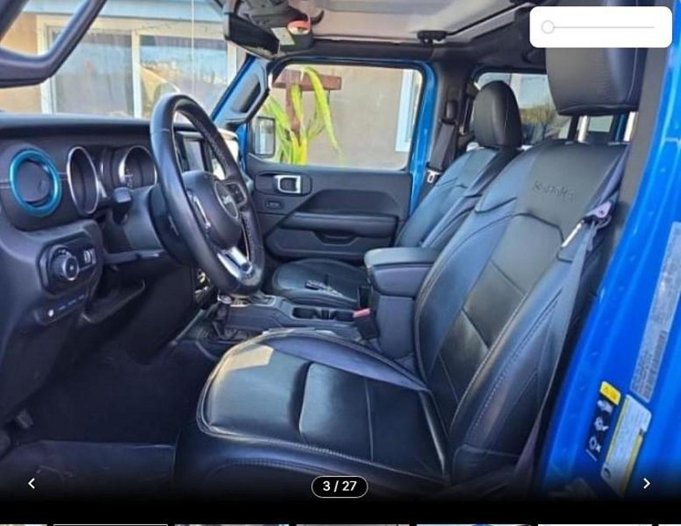 2023 BLUE Jeep Wrangler 4xe (1C4JJXP68PW) with an 4-Cyl Turbo 2.0L Hybrid engine, Automatic 8-Spd transmission, located at 412 Auto Vista Drive, Palmdale, 93551, (661) 945-0620, 34.592636, -118.136681 - Photo#1