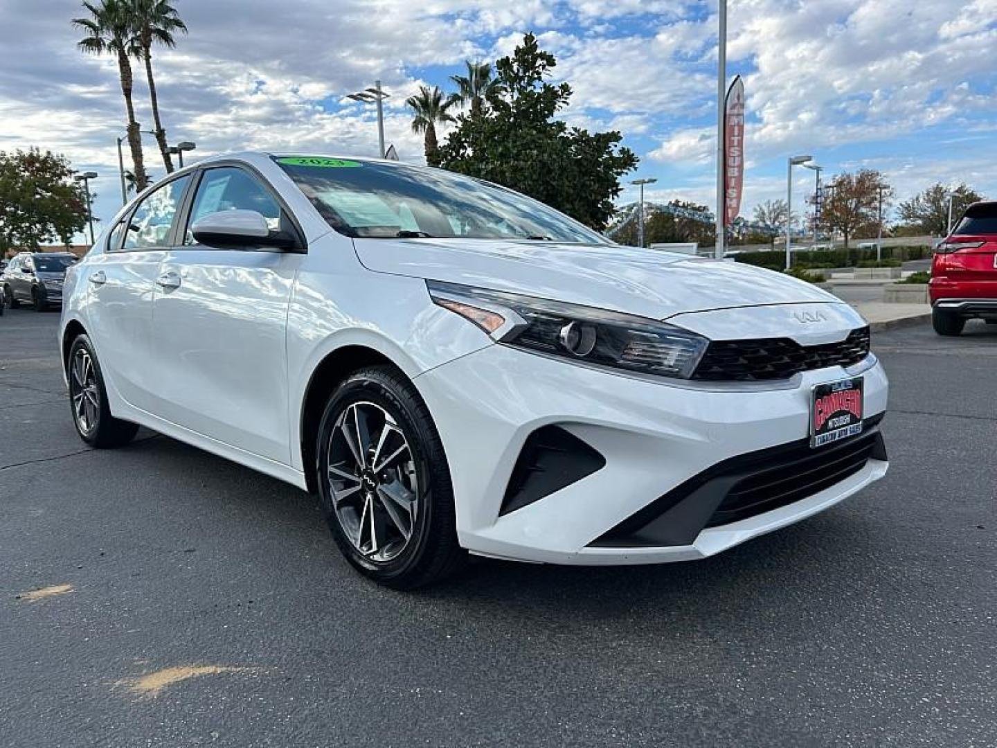2023 WHITE Kia Forte (3KPF24AD1PE) with an 4-Cyl 2.0 Liter engine, Automatic IVT transmission, located at 412 Auto Vista Drive, Palmdale, 93551, (661) 945-0620, 34.592636, -118.136681 - Photo#0