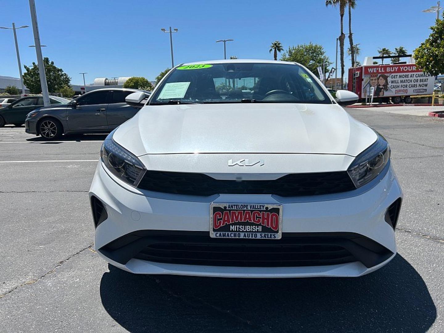 2023 White Kia Forte (3KPF24AD2PE) with an 4-Cyl 2.0 Liter engine, Automatic IVT transmission, located at 412 Auto Vista Drive, Palmdale, 93551, (661) 945-0620, 34.592636, -118.136681- Photo#1