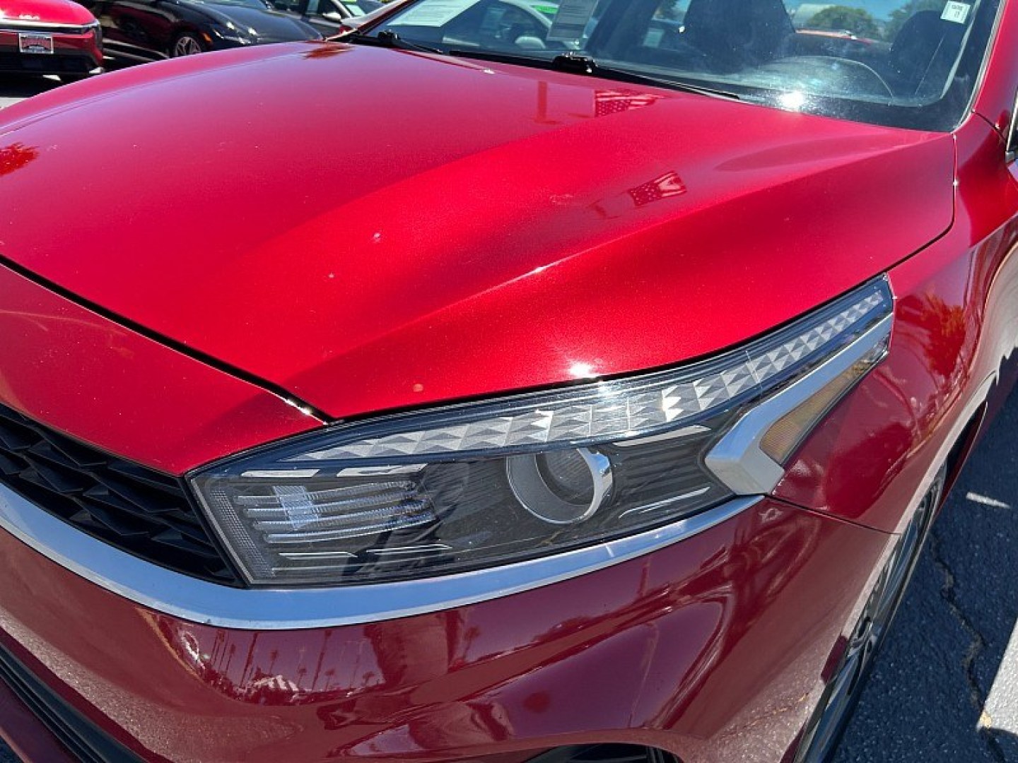2023 Red Kia Forte (3KPF24AD6PE) with an 4-Cyl 2.0 Liter engine, Automatic IVT transmission, located at 412 Auto Vista Drive, Palmdale, 93551, (661) 945-0620, 34.592636, -118.136681- Photo#9