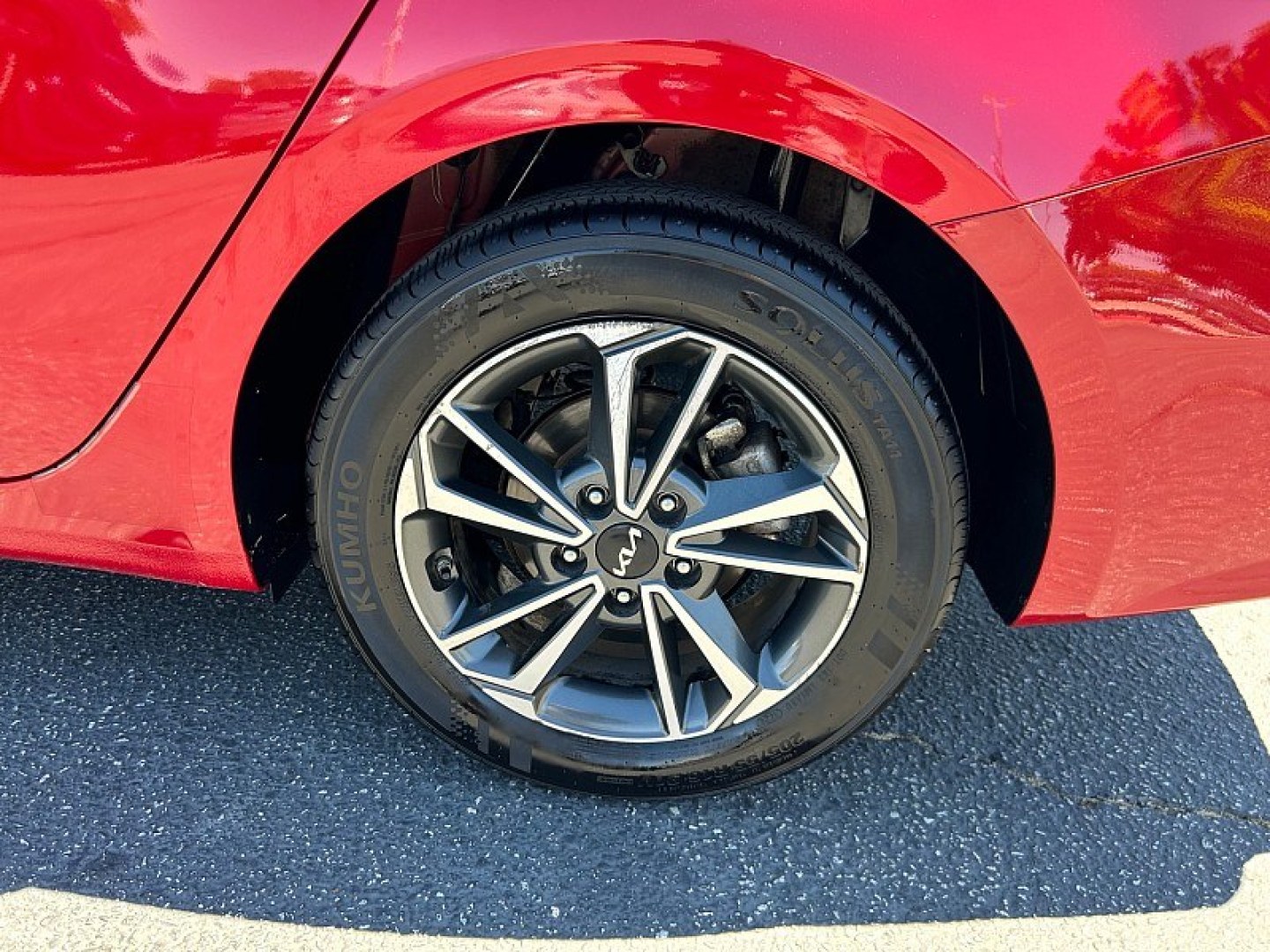 2023 Red Kia Forte (3KPF24AD6PE) with an 4-Cyl 2.0 Liter engine, Automatic IVT transmission, located at 412 Auto Vista Drive, Palmdale, 93551, (661) 945-0620, 34.592636, -118.136681- Photo#11